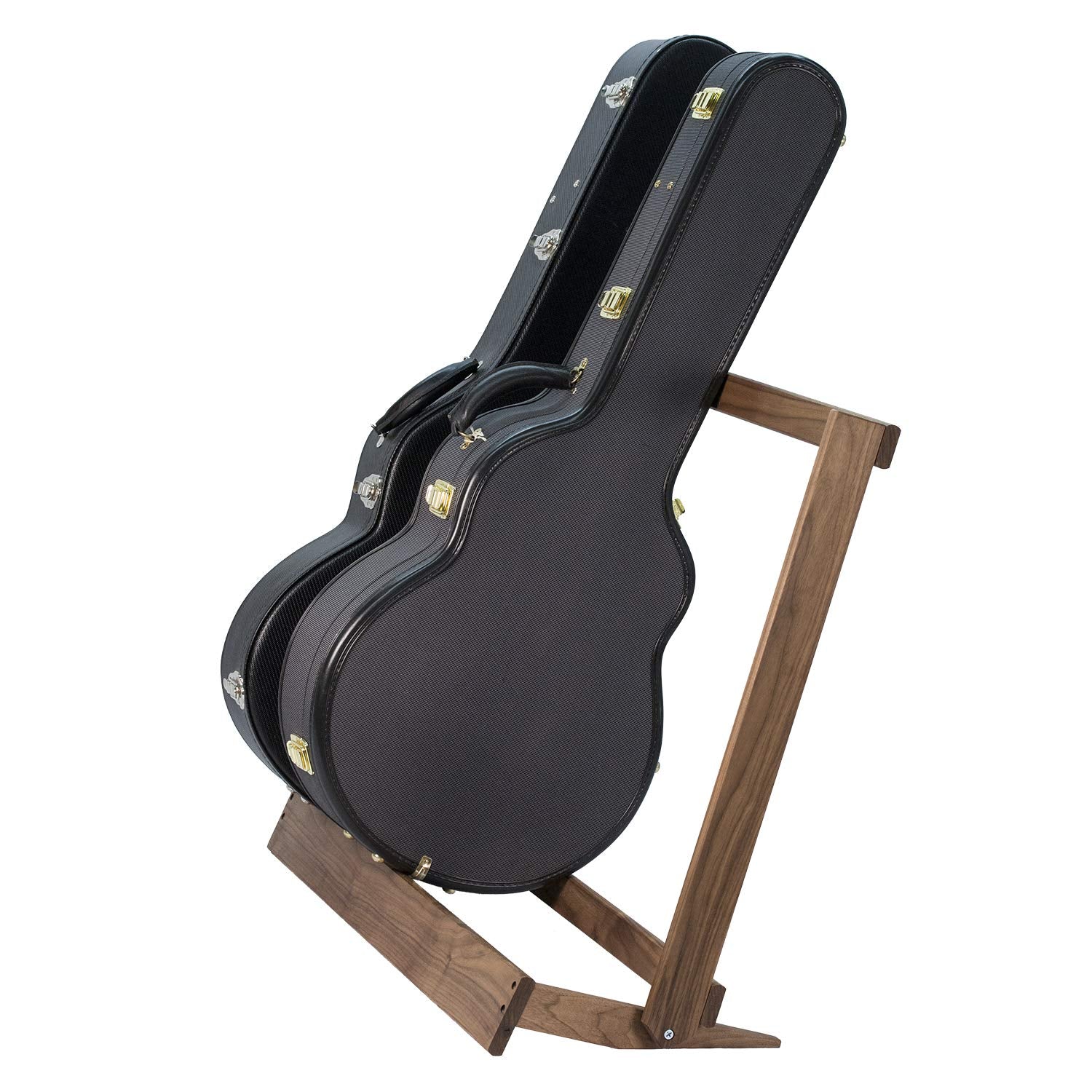 String Swing Walnut Guitar Case Rack For Electric And Acoustic, Cc29 Bw