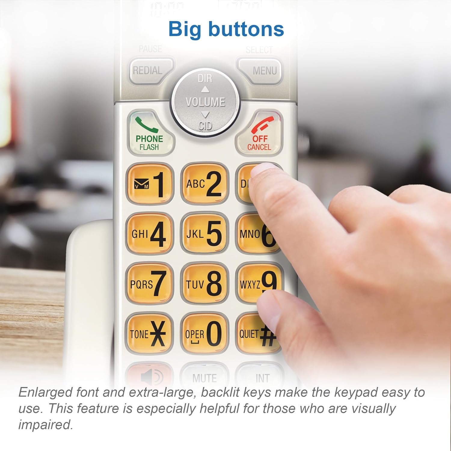 At&T El52413 4 Handset Cordless Phone With Answering System & Extra Large Backlit Keys