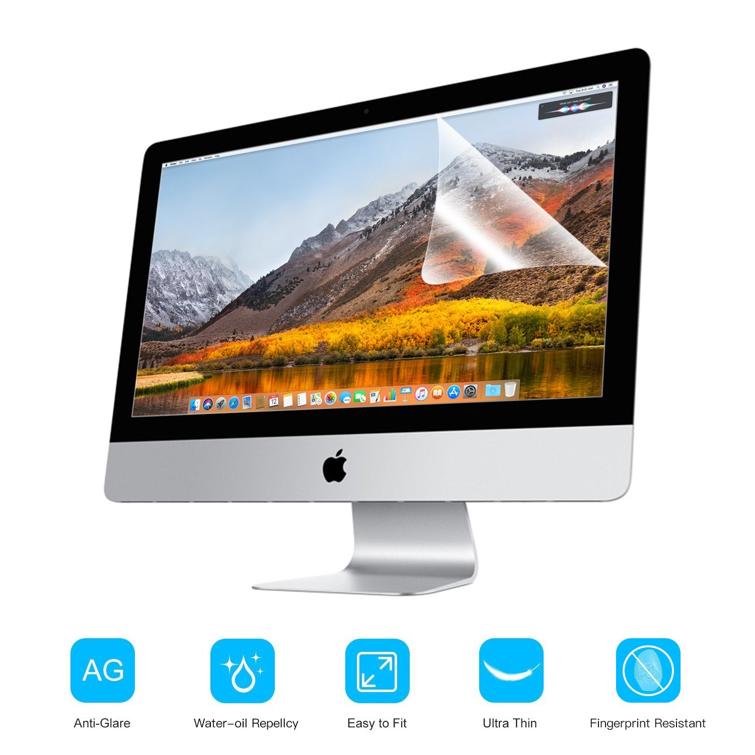 F Forito 2 Pack Compatible With Imac 21.5 Inch Anti Glare Matte Computer Screen Protector, Computer Screen Cover Compatible With