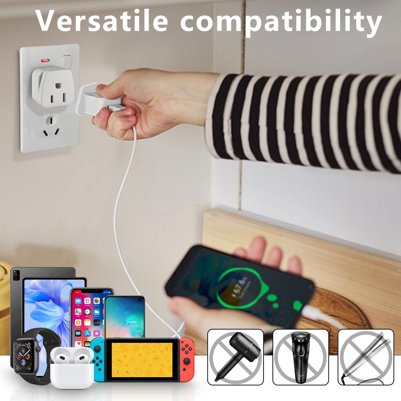 New Zealand Power Adapter Usa To Australia Plug Adapter Australia Travel Adapter Us To Argentina Australian,China,Type I Plug Ad