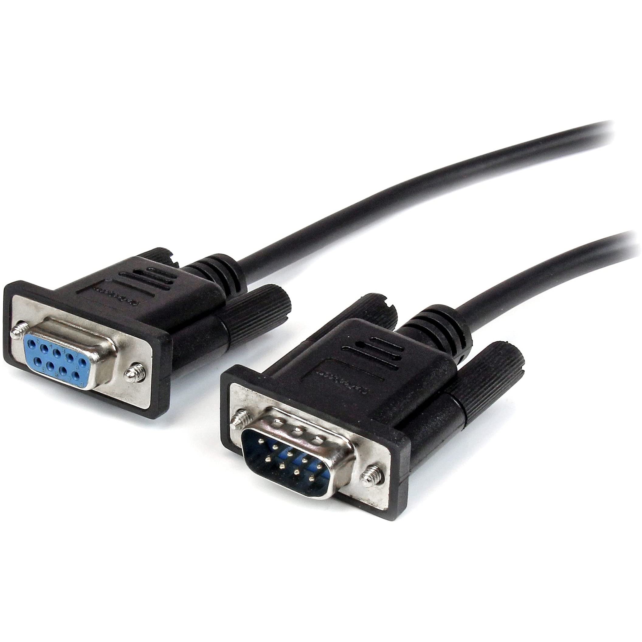 Startech.Com 3M Black Straight Through Db9 Rs232 Serial Cable   Db9 Rs232 Serial Extension Cable   Male To Female Cable (Mxt1003