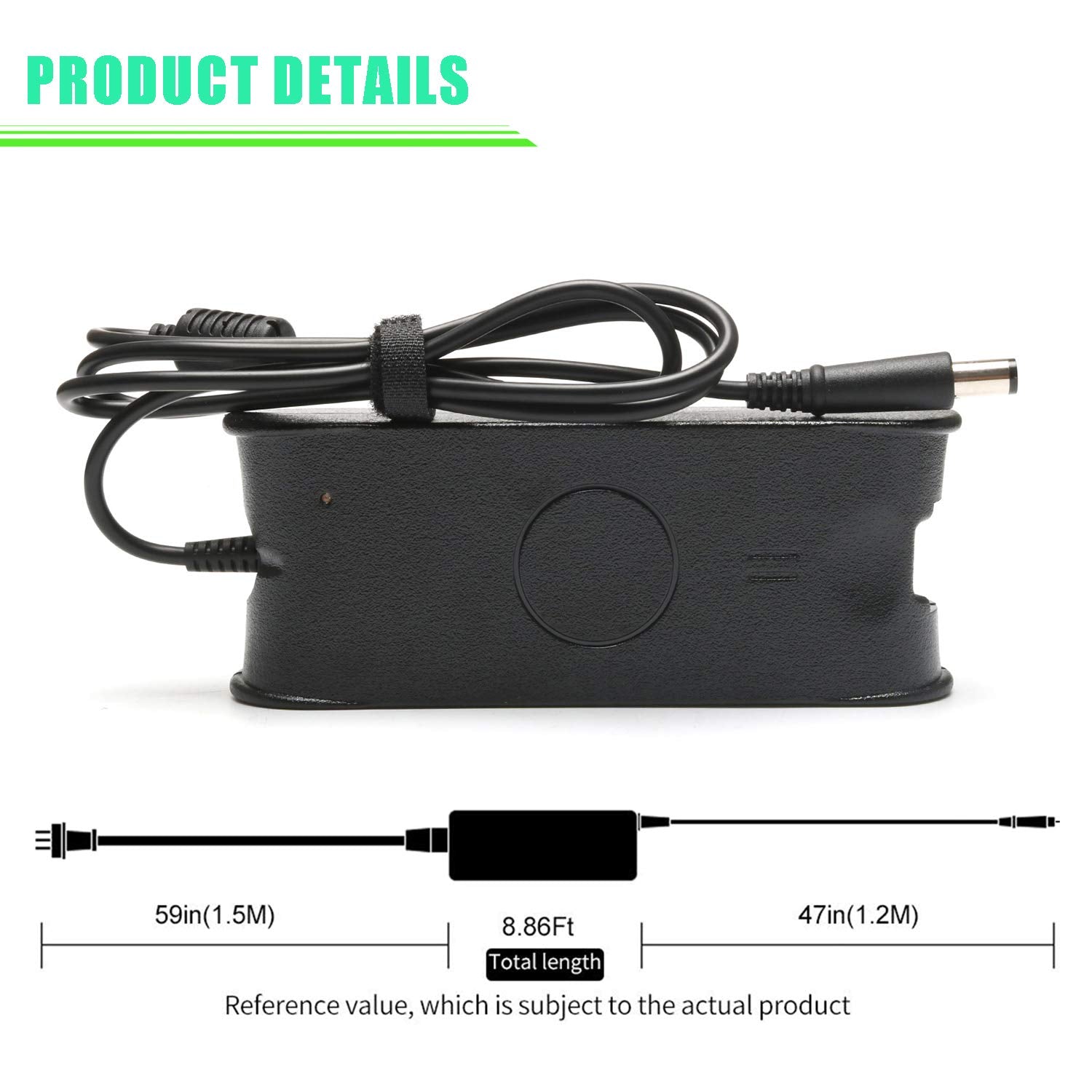 90W Laptop Charger For Dell Latitude 5540 5480 5580 7390 7420 7480 E6220 E6230 E6320 E6330 E6400 E6410 E6420 E6430 E6440 E6500 E6510 E6520 E6530 E6540 E7240 E7250 E7440 E7450 Laptop Power Cord