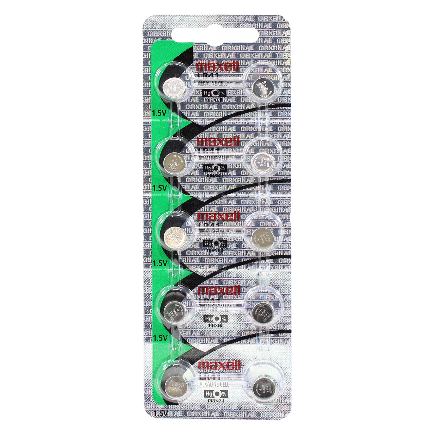 Maxell 1.5V Lr41 Button Cell Batteries (20 Pcs)