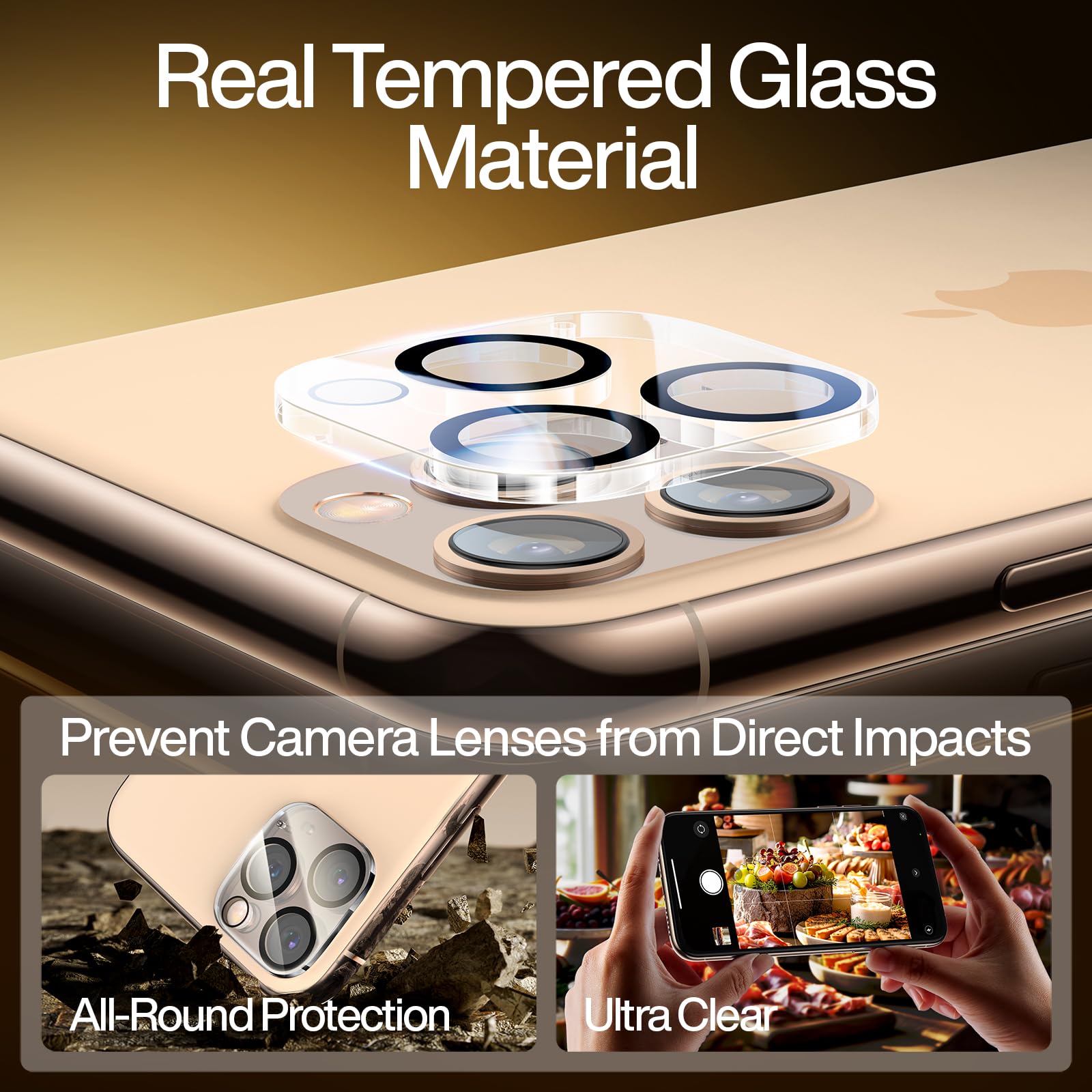 Smartdevil 2Pack For Iphone 14 Pro Privacy Screen Protector With 2Pack Camera Lens Protector, 9H Protection Anti Spy Privacy Gla