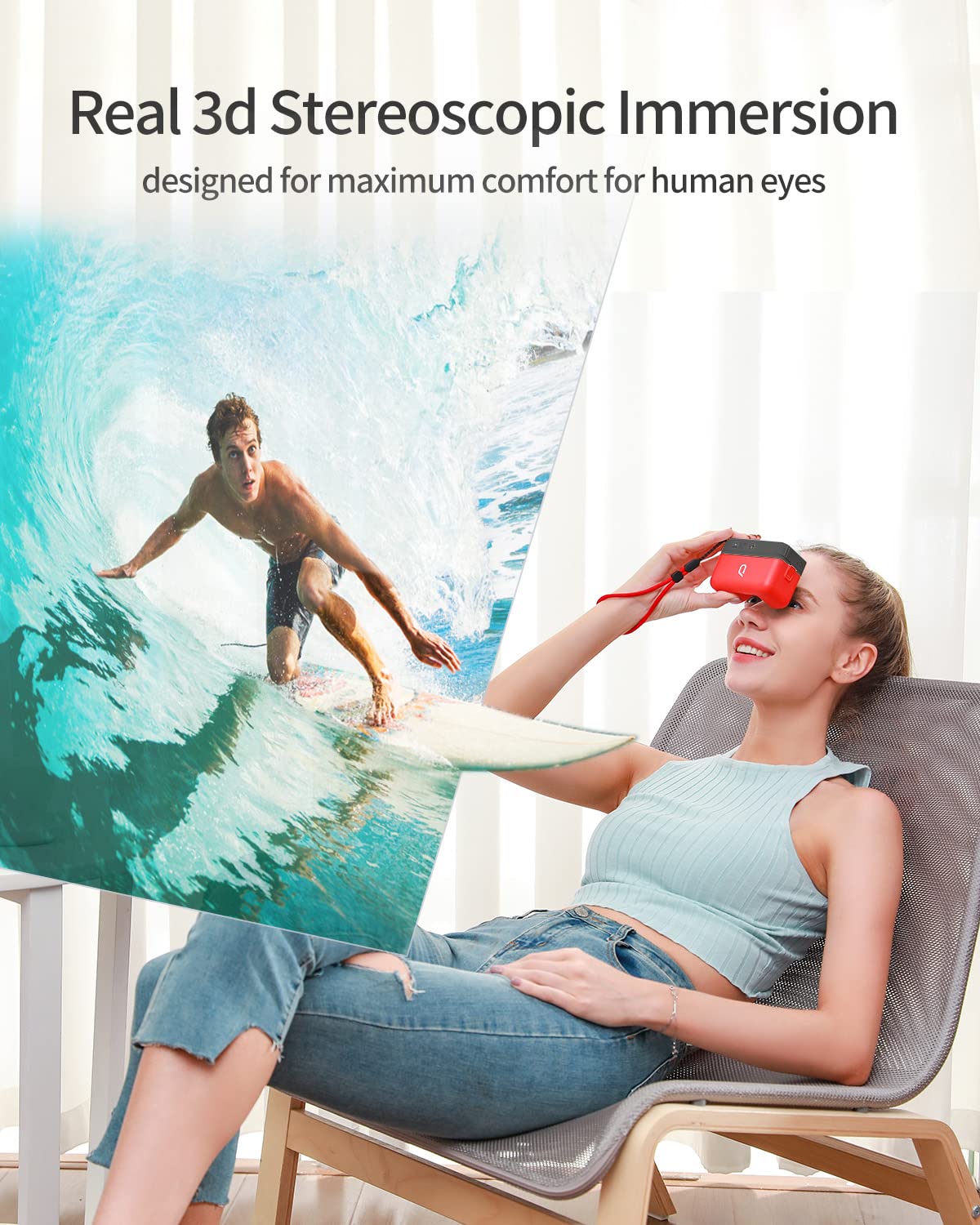 Kandao Qoocam Ego 3D Camera   Viewer Integrated 3D Vr Camera, 24Mp/8K Photos/4K 60Fps Videos Stereoscopic 3D Instant Display Cam