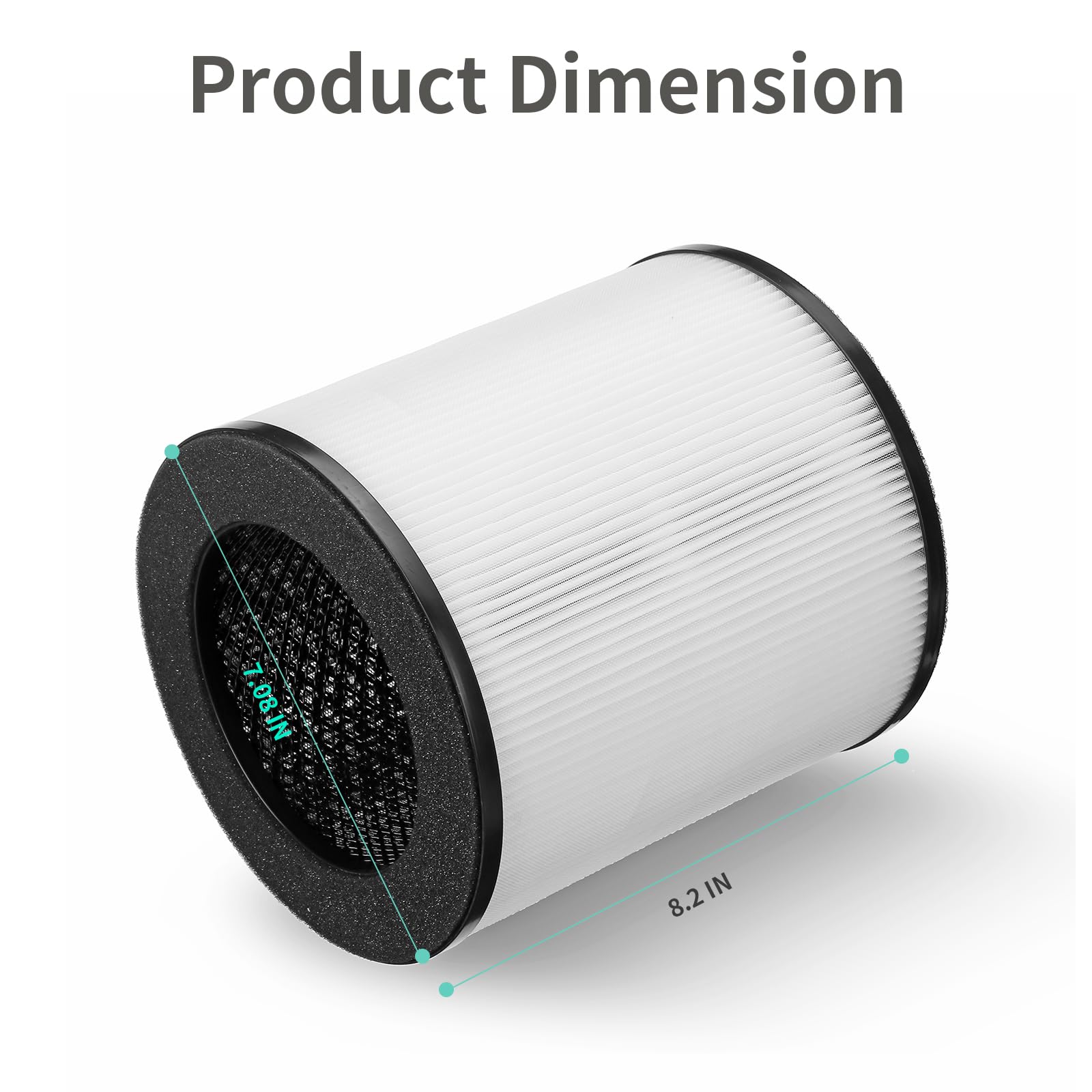 2 Pack A2 Replacement Filter Compatible With Ameifu Gdap1W And Vewior A2 Air Purifier(Clearair A2), H13 True Hepa Air Cleaner Fi