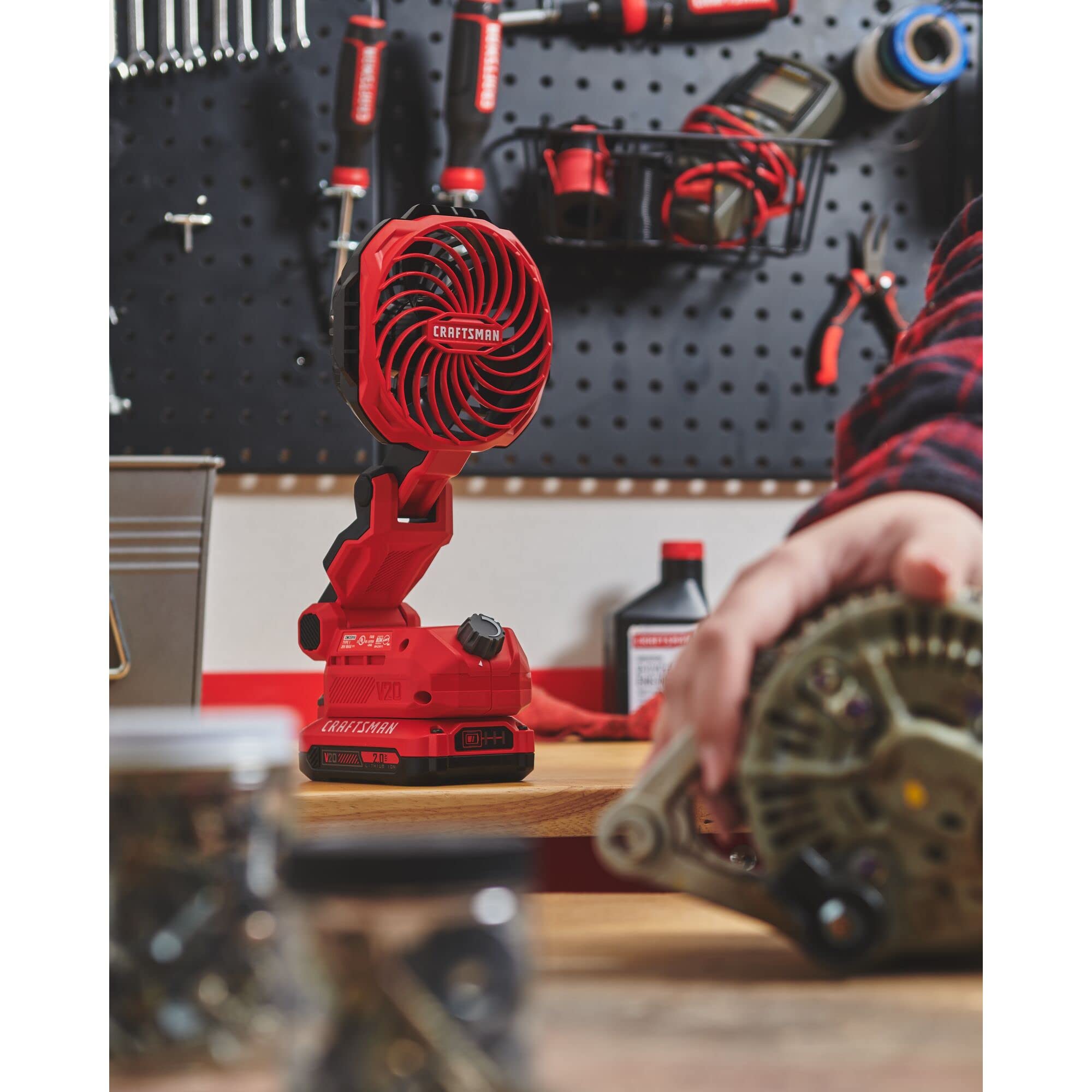 Craftsman V20 Cordless Personal Fan, Compact And Collapsible, Bare Tool Only (Cmce010B)