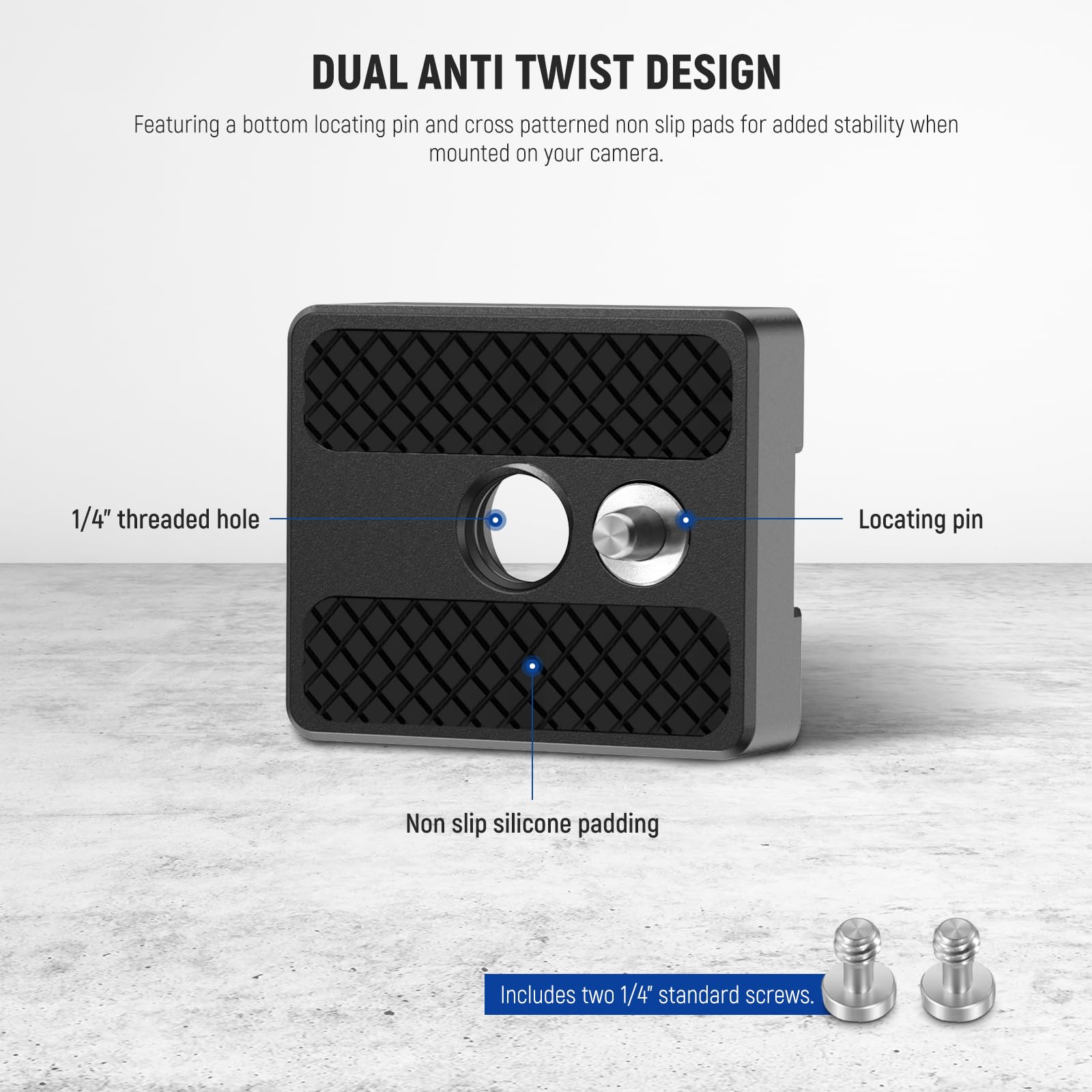 Neewer 2 Pack Cold Shoe Mount Adapter With 1/4'' Screws For Flash Led Light Monitor Microphone, Aluminum Shoe Mount With Anti Tw