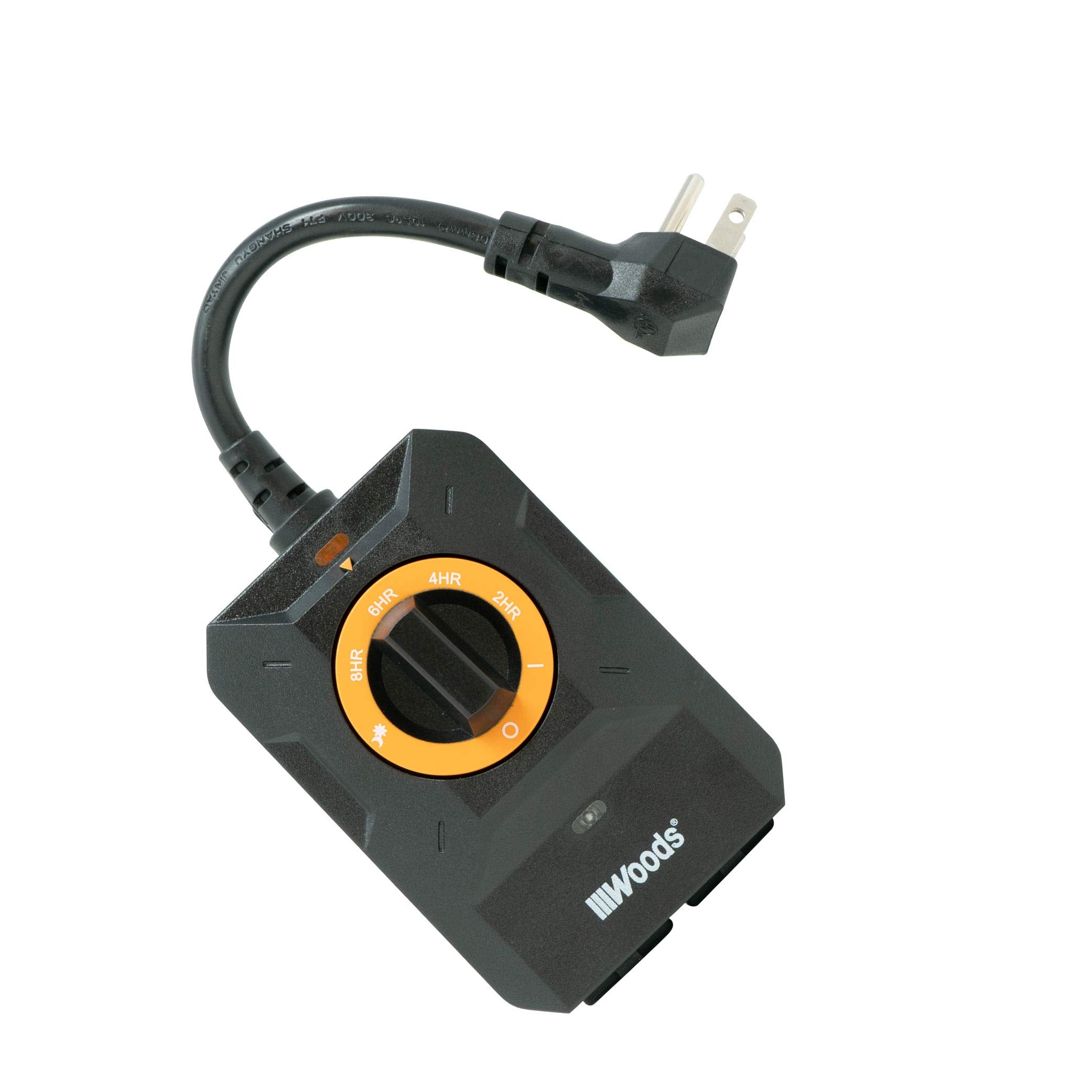 Woods 50122Wd Outdoor Dusk To Dawn Lighting Timer, 2 Grounded Outlets,