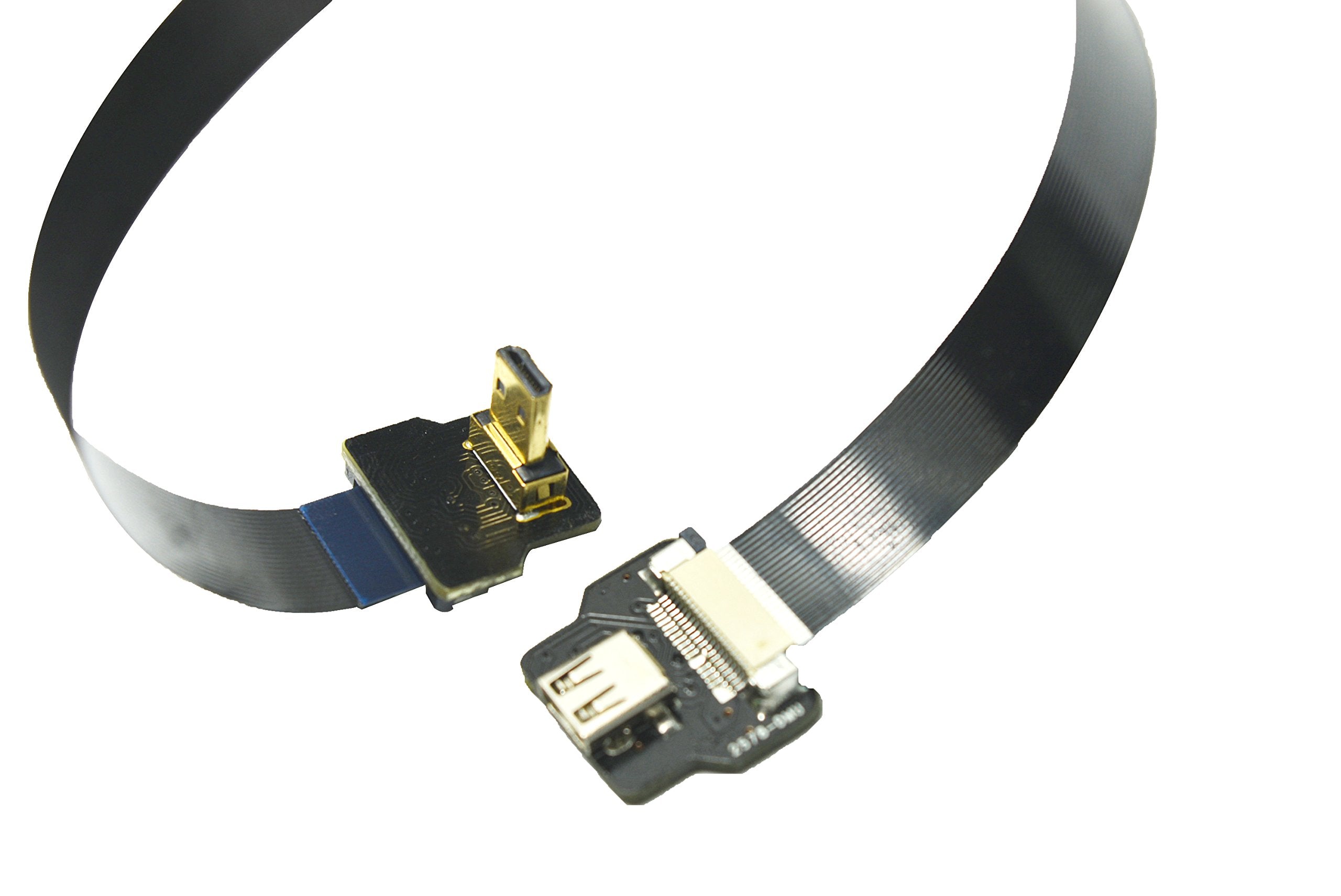 Permanent Fpv Hdmi Cable Micro Hdmi Male 90 Degree To Micro Hdmi Female Compatible With Gopro Sony A7Rii A7Sii A9 A6300 A6500(Re