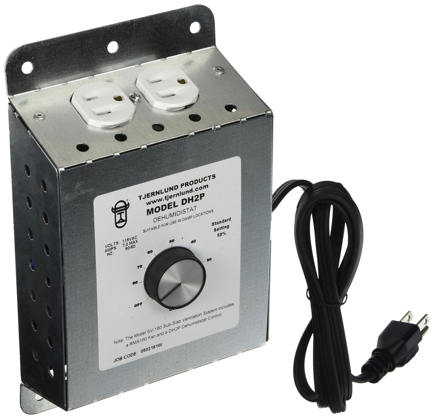 Tjernlund Dh2P Dehumidistat For Fresh Air Supply Fans Model