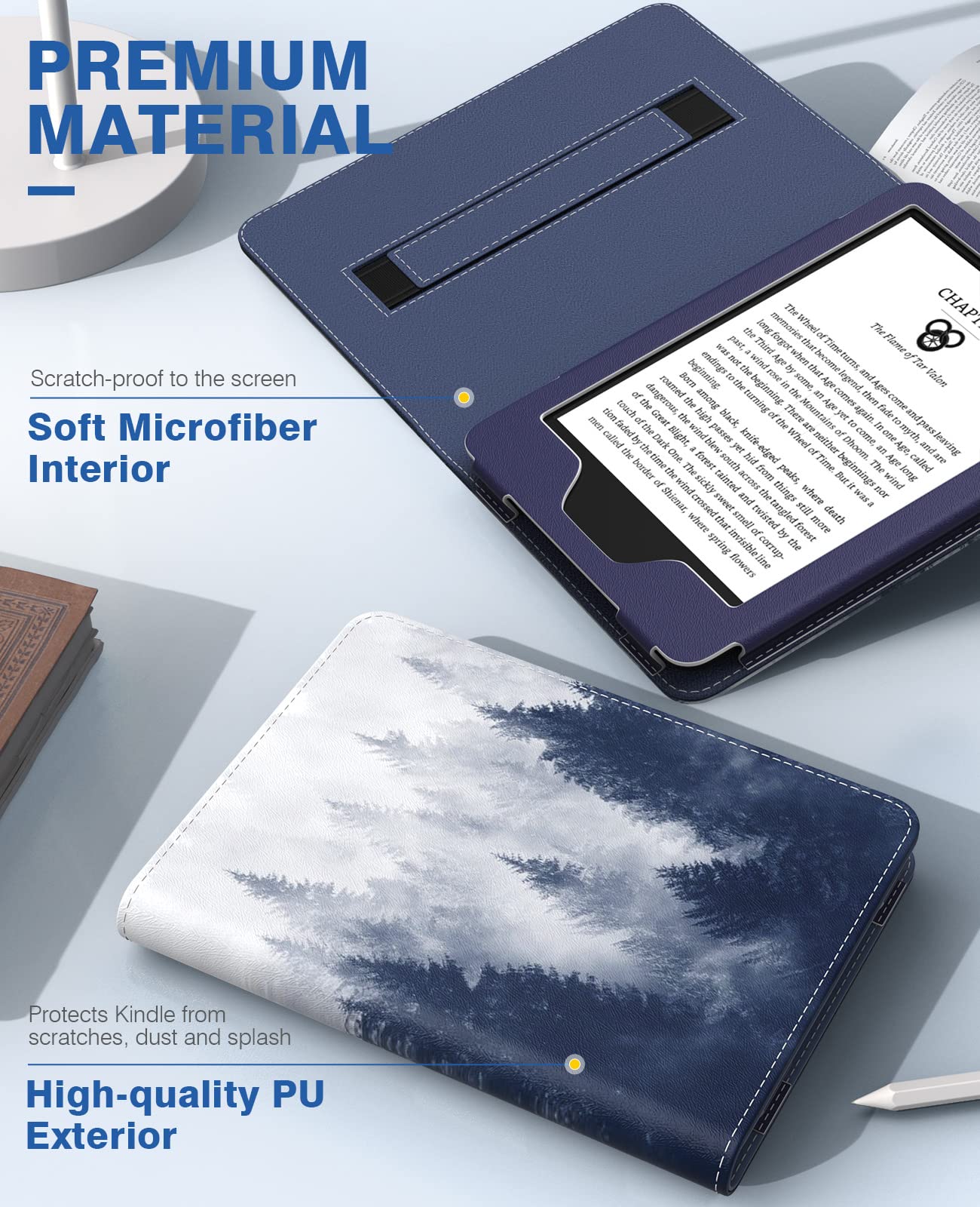 Moko Case Fits 6'' Kindle 11Th Gen, 2022 Release/Kindle 10Th Gen, 2019/Kindle 8Th Gen, 2016, [With Hand Strap] Ultra Lightweight