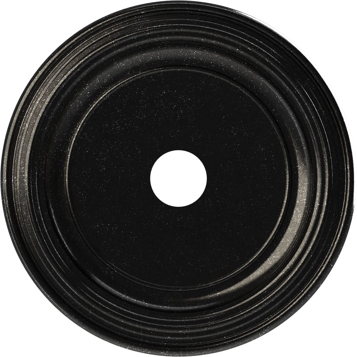 Ekena Millwork Cmp22Tragx Traditional Thermoformed Pvc Ceiling Medallion (Fits Canopies Up To 13 1/2''), 22''Od, Textured Metall