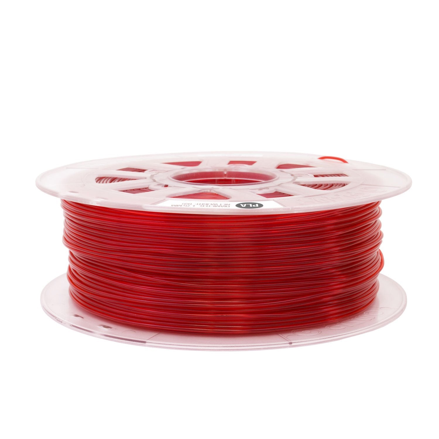 Gizmo Dorks 3Mm (2.85Mm) Pla Filament 1Kg / 2.2Lb For 3D Printers, Translucent Red