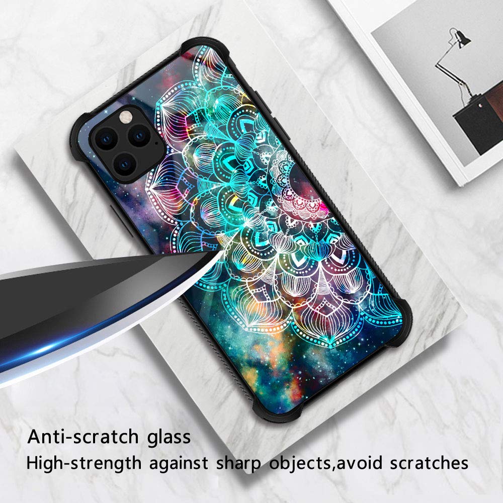 Zhegailian Case Compatible With Iphone 12 Mini,Mandala Case For Iphone 12 Mini For Girls Women,Pattern Design Anti Scratch Organ
