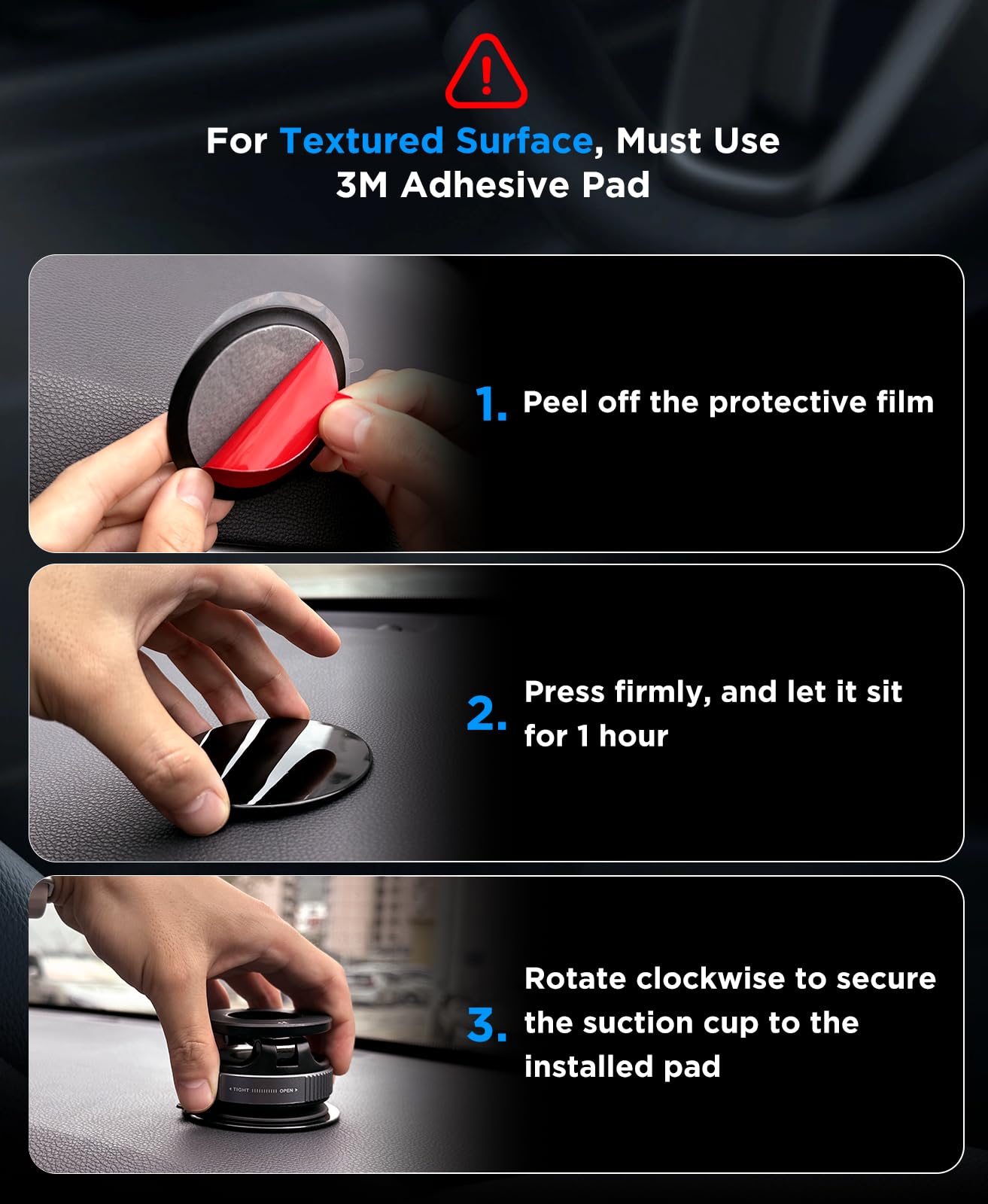 Beeasy For Magsafe Car Mount Upgraded Vacuum Suction Dashboard Phone Holder, 360 Adjustable Foldable Car Mount For Iphone 16E 16