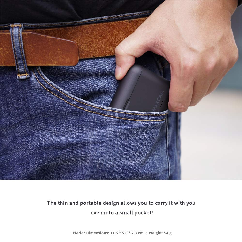 Maxcam Power Triple Battery Charger For Gopro Hero12/Hero11/Hero10/Hero9 Enduro Battery Black