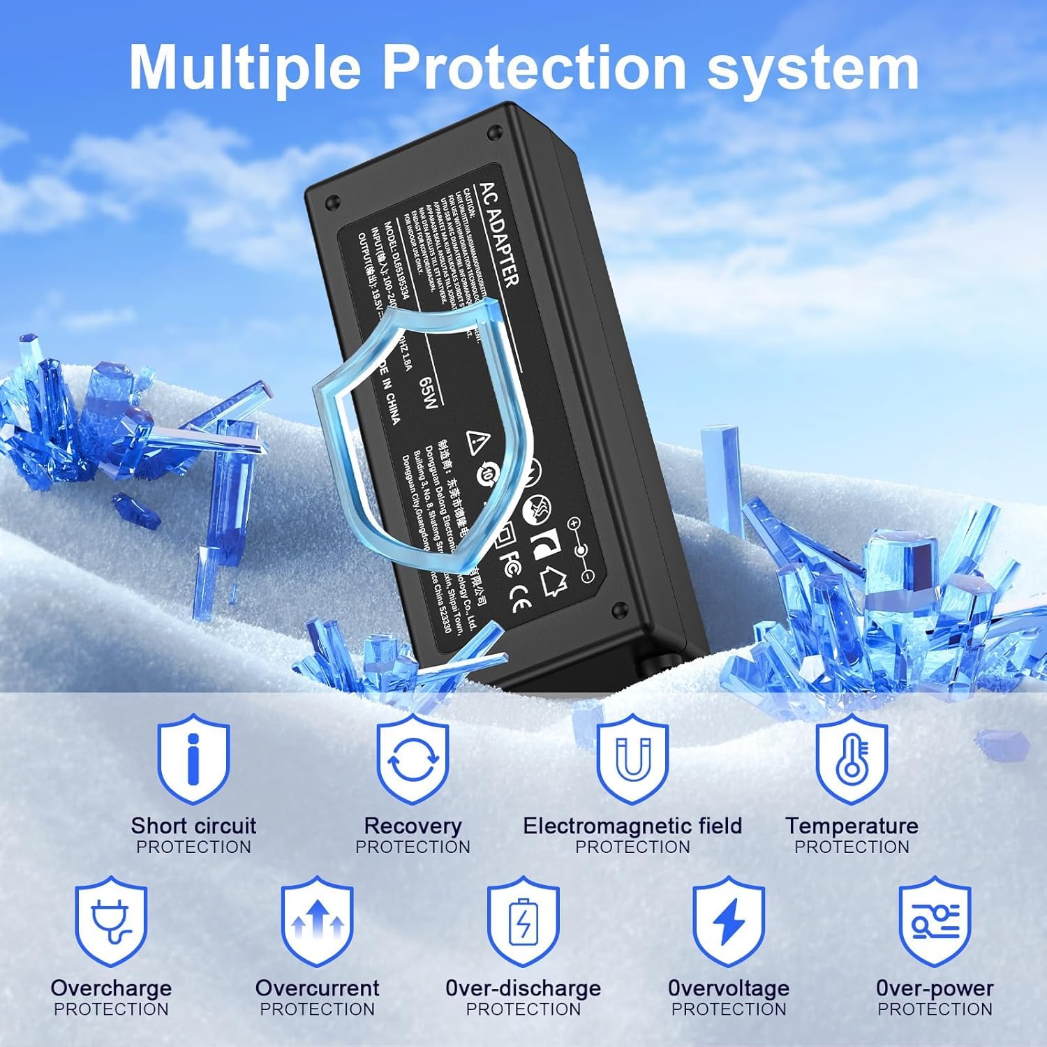 65W Laptop Charger For Dell Inspiron 15 3000 5000 7000 Series Dell Power Supply Cord 15 3552 3555 3558 3565 3567 5551 5552 5555 5558 5559 5565 5578 7558 7568