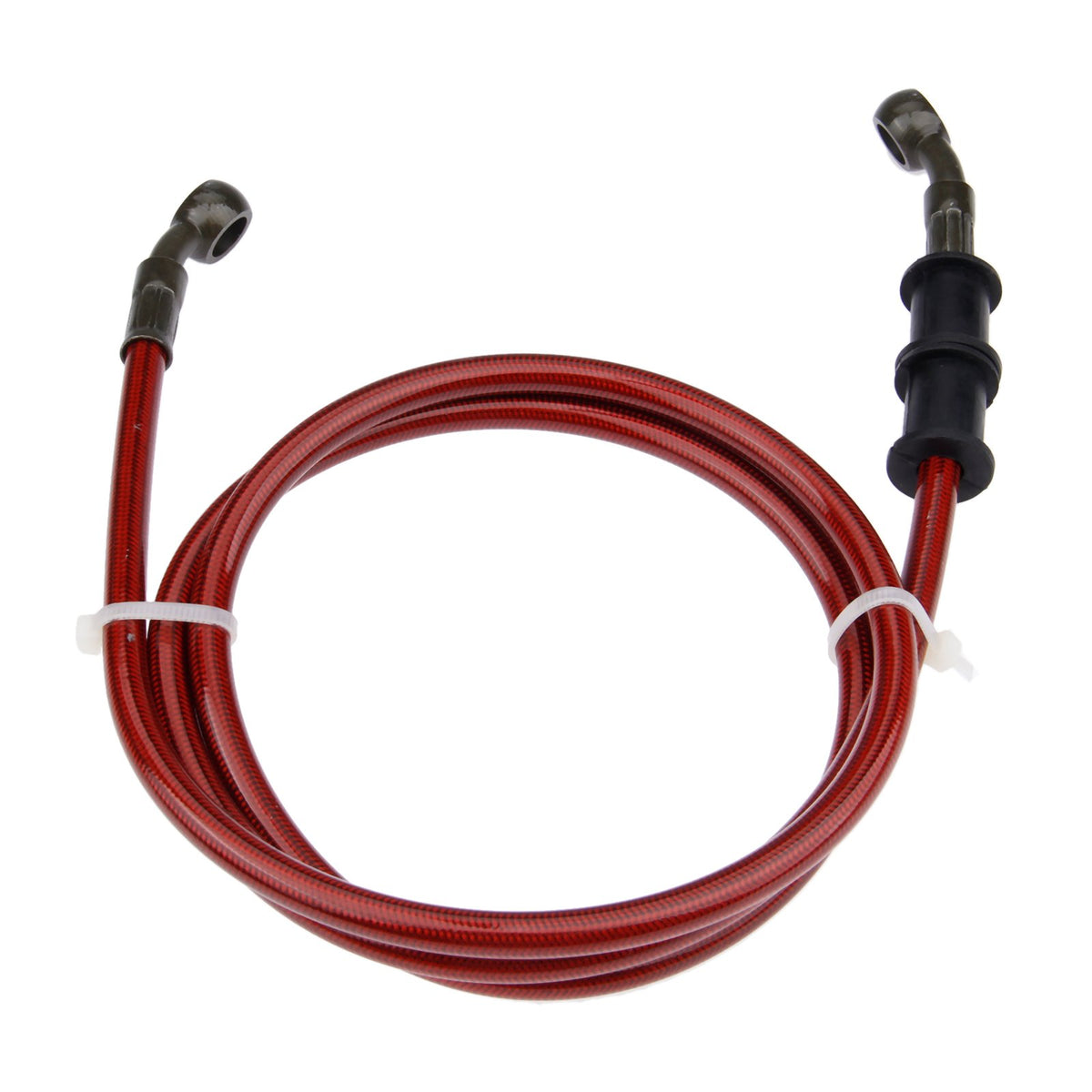 Mtsooning 120Cm Motorcycle Brake Clutch Line, Universal Hydraulic Oil Pipe, Rotatable Front & Rear Gas Hose Banjo Bolt Replaceme
