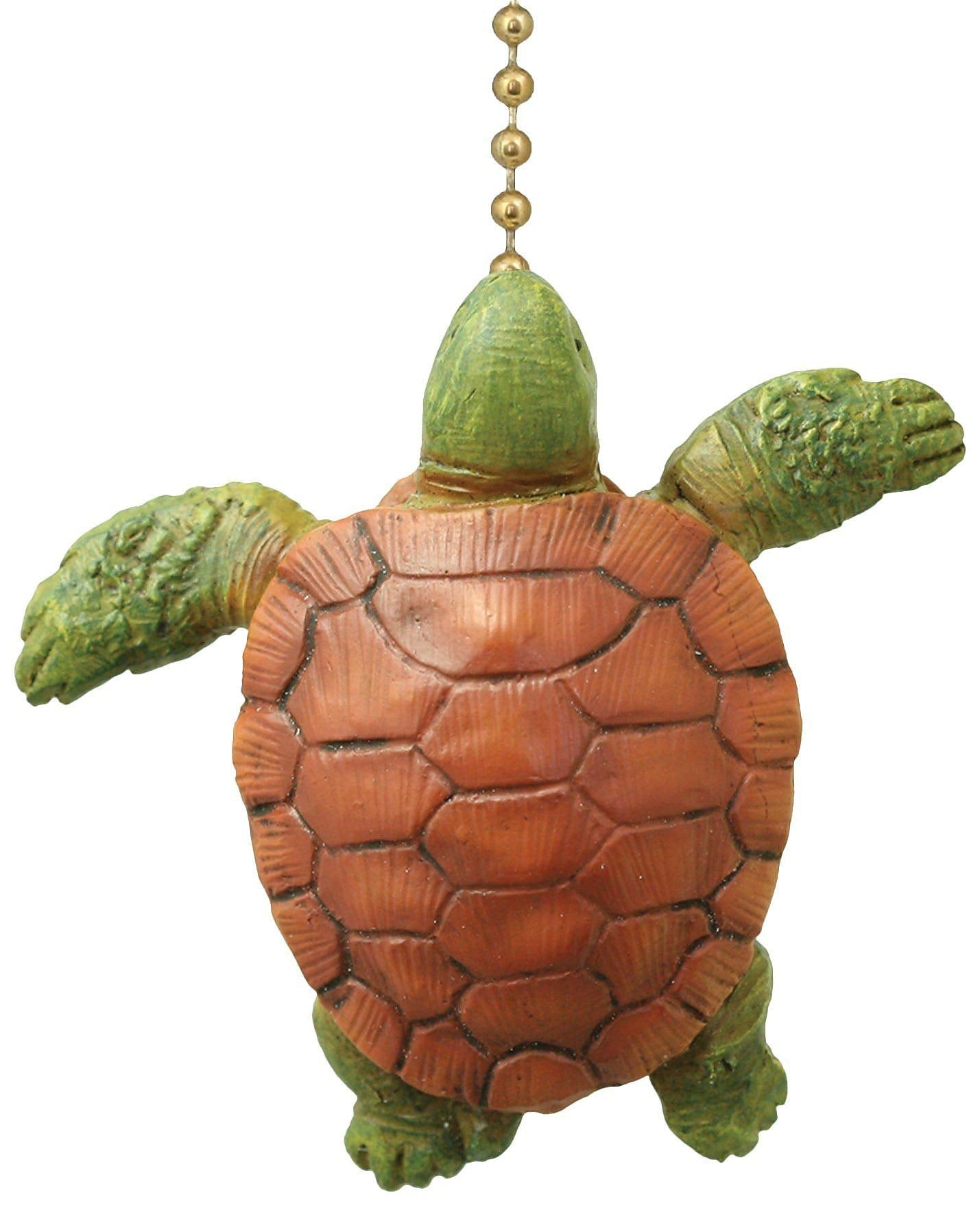 Clementine Sea Turtle Beach Ocean Summer Ceiling Fan Pull Light Chain