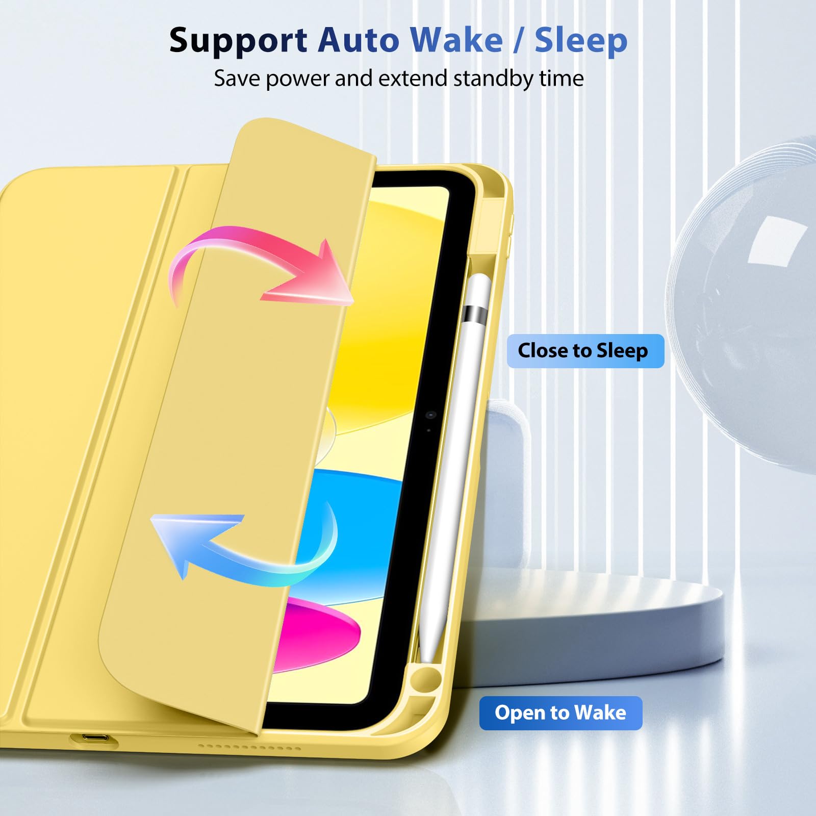 Timovo Case For Ipad (A16) 11Th Generation 11 Inch 2025, Ipad 10Th Generation Case 10.9 Inch 2022 With Pencil Holder,Slim Protec