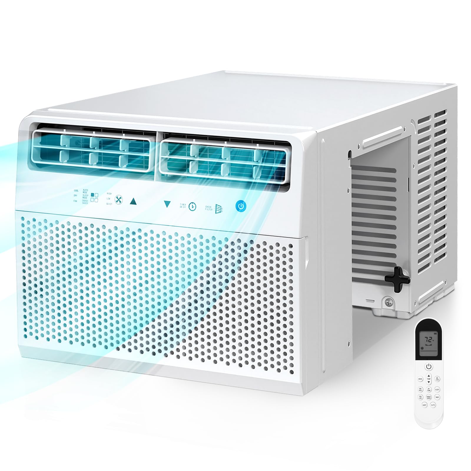 Antarctic Star U-Shaped Air Conditioner Window Unit 10000BTU, Cools up to 450 Sq. Ft, Quiet Window Air Conditioner, Saddle Windo