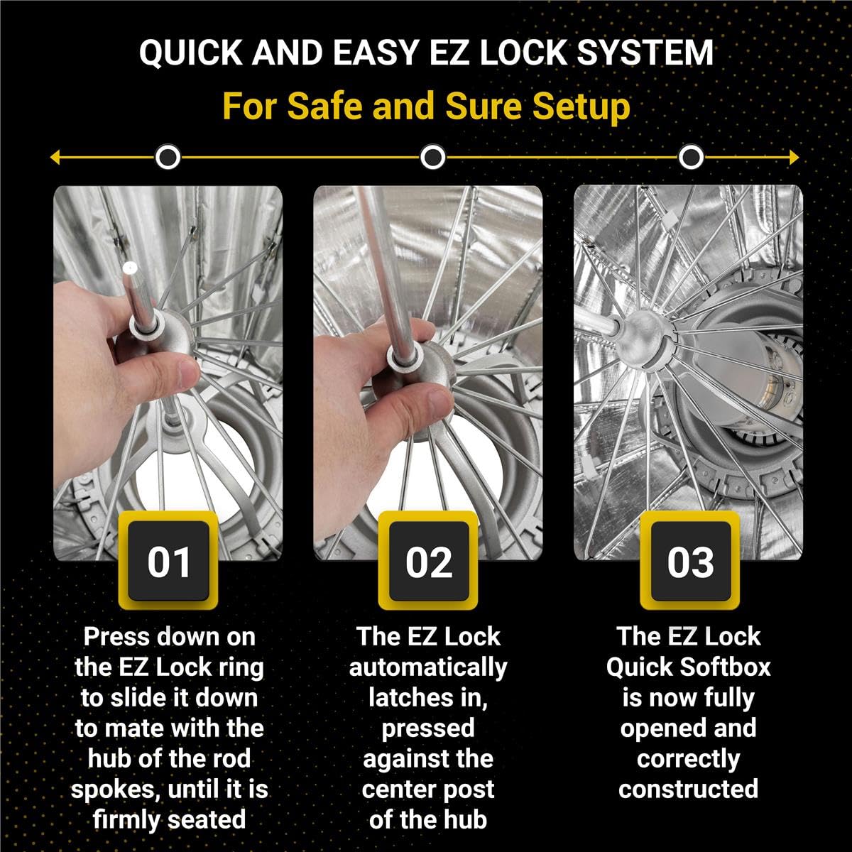 Glow Ez Lock 25 Collapsible White Beauty Dish Softbox W/Bowens Mount Speedring And Deflection Disk, 16 Ribbed Design Soft Box W/