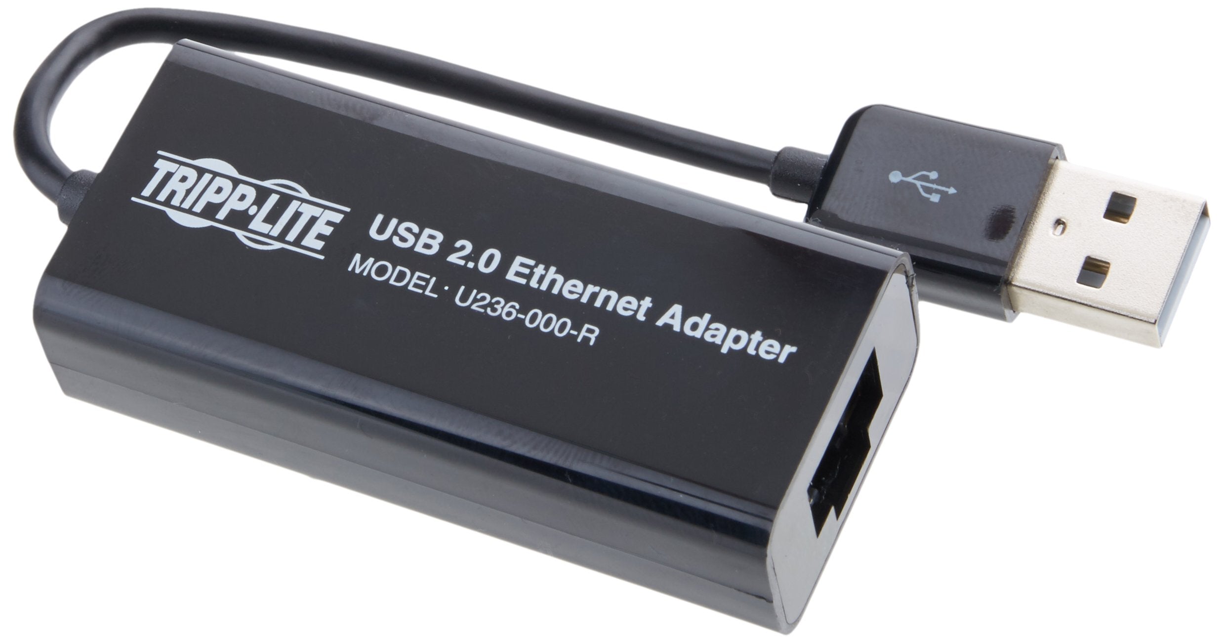 Tripp Lite Usb 2.0 Hi Speed To Ethernet Nic Network Adapter, 10/100 Mbps (U236 000 R), Black