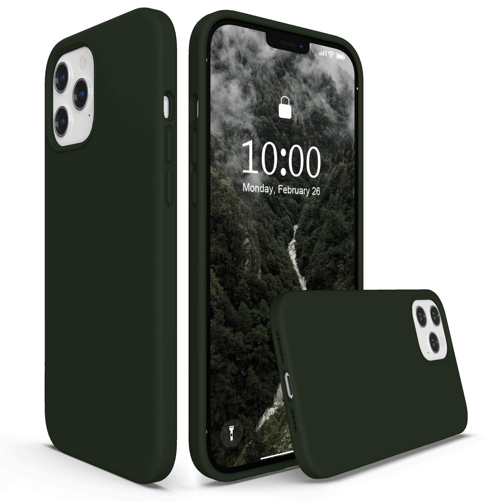 Surphy Designed For Iphone 12 Pro Max Case 6.7 Inches, Liquid Silicone Phone Case (With Microfiber Lining) For Iphone 12 Pro Max