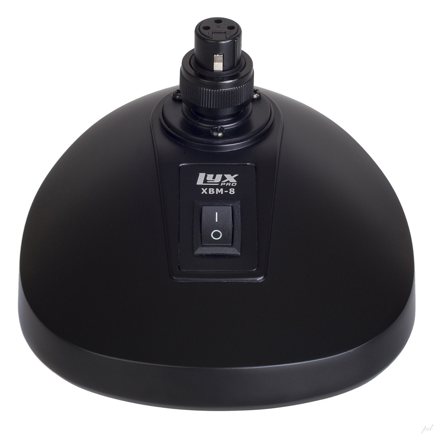Lyxpro Xbm 8 Microphone Desktop Base With Built In Xlr Socket For Podium & Gooseneck Microphones Anti Slip Table Top Base On/Off Switch