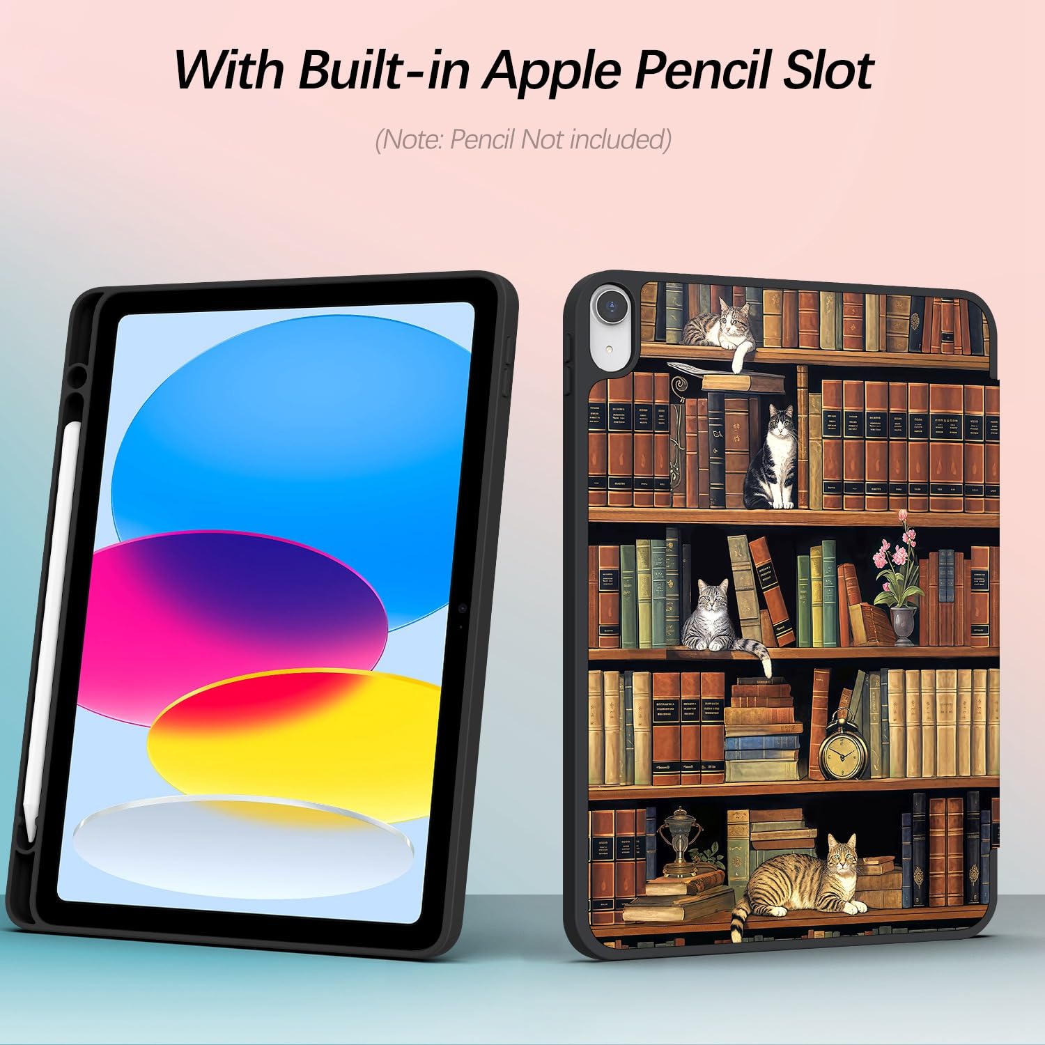 Xkladz Case For Ipad 10Th Generation 2022 With Pencil Holder, Cover For Ipad 10Th Gen 10.9 Inch 2022 Case With Clear Back, Auto