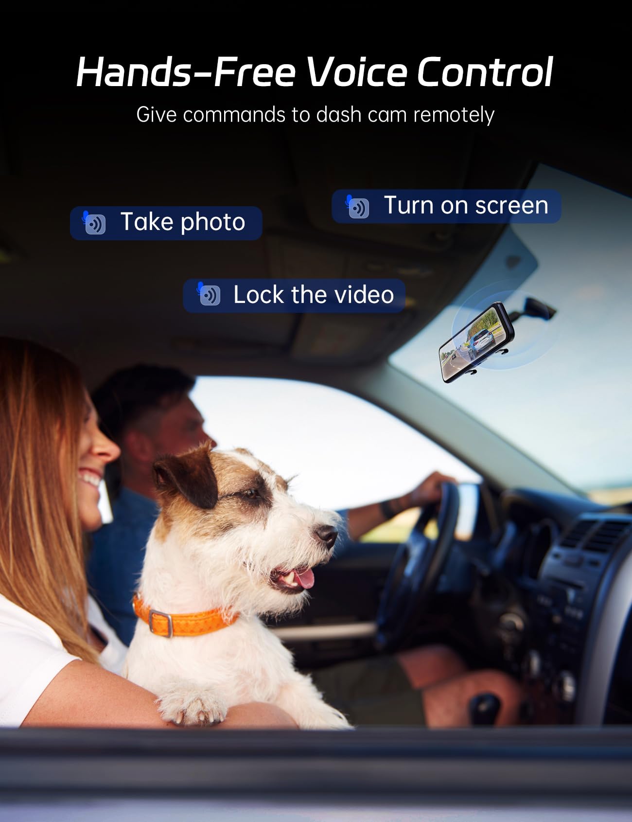 Pelsee P12 Plus 4K Wifi Rear View Mirror Camera, 12'' Mirror Dash Cam Front And Rear, Backup Camera For Car, 64Gb Card & Gps Inc