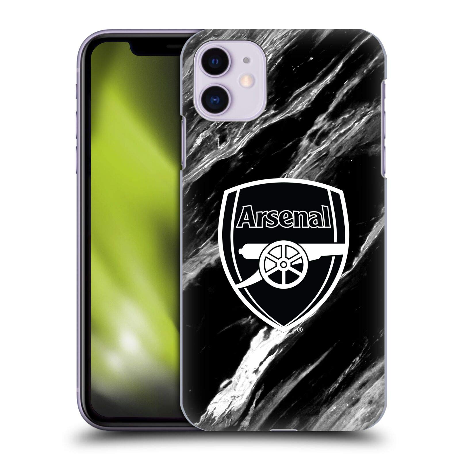 Head Case Designs Officially Licensed Arsenal Fc Marble Crest Patterns Hard Back Case Compatible With Apple Iphone 11