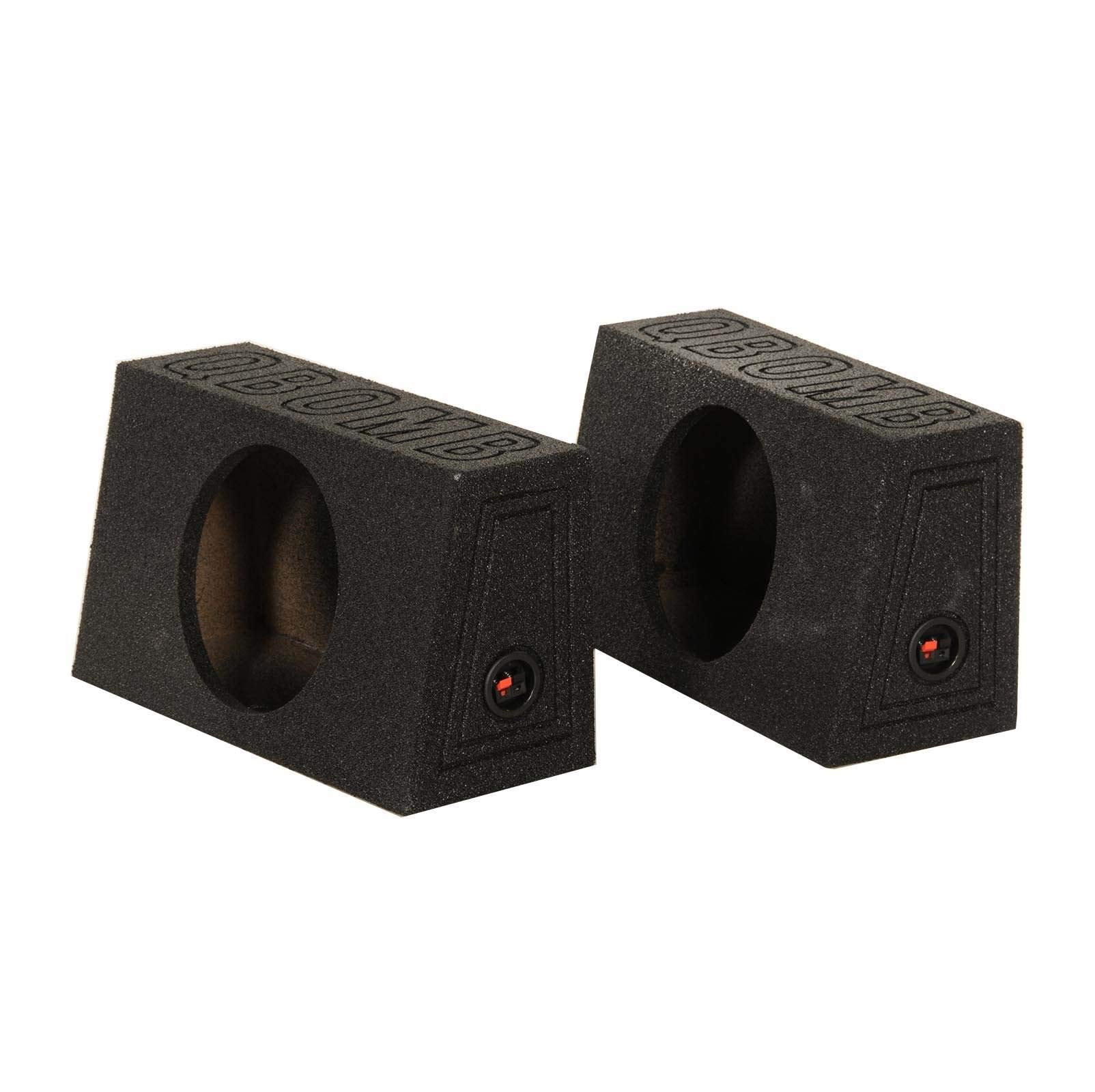 Q Power Qbomb Single 12 Inch Sealed Subwoofer Sub Boxes Bedliner Spray, 2 Pack