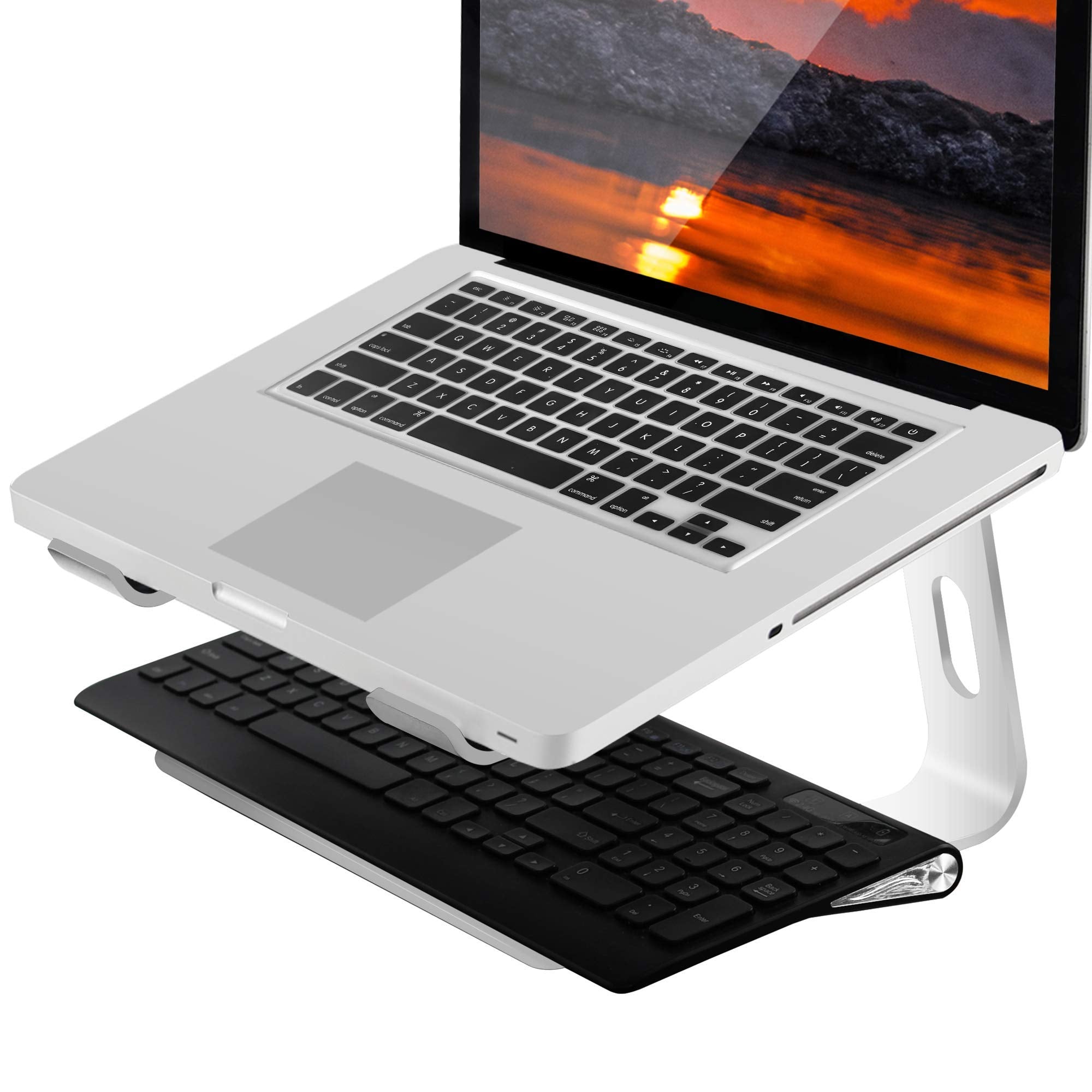 Orionstar Laptop Stand Portable Aluminum Laptop Riser Compatible With Mac Macbook Air Pro 10 To 15.6 Inch Notebook Computer, Det