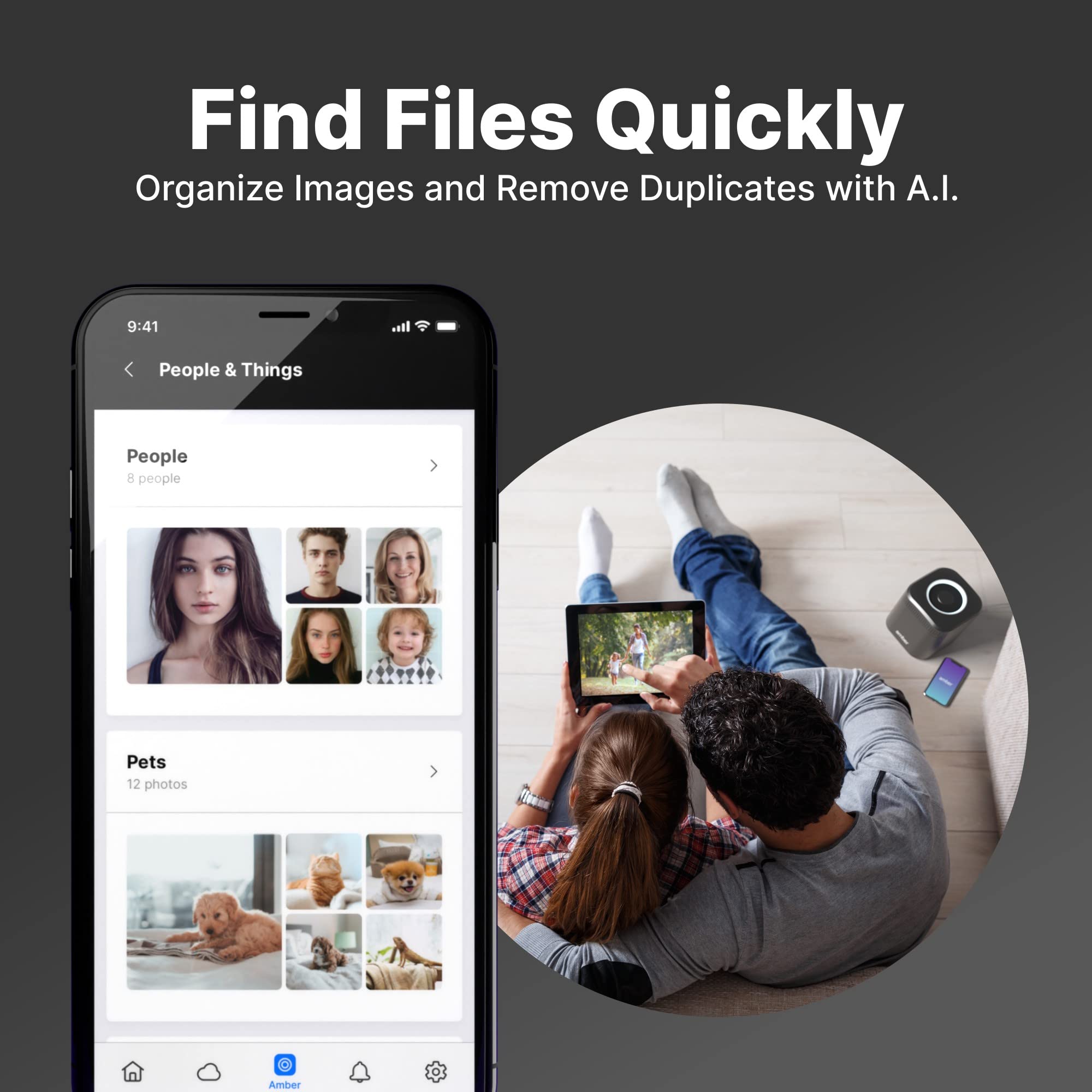 Amberpro Personal Cloud Storage Device + Ac2600 Wifi Router. Dual 1Tb Hard Drives With Raid 1 Or Optional 2Tb With Raid 0. Plex