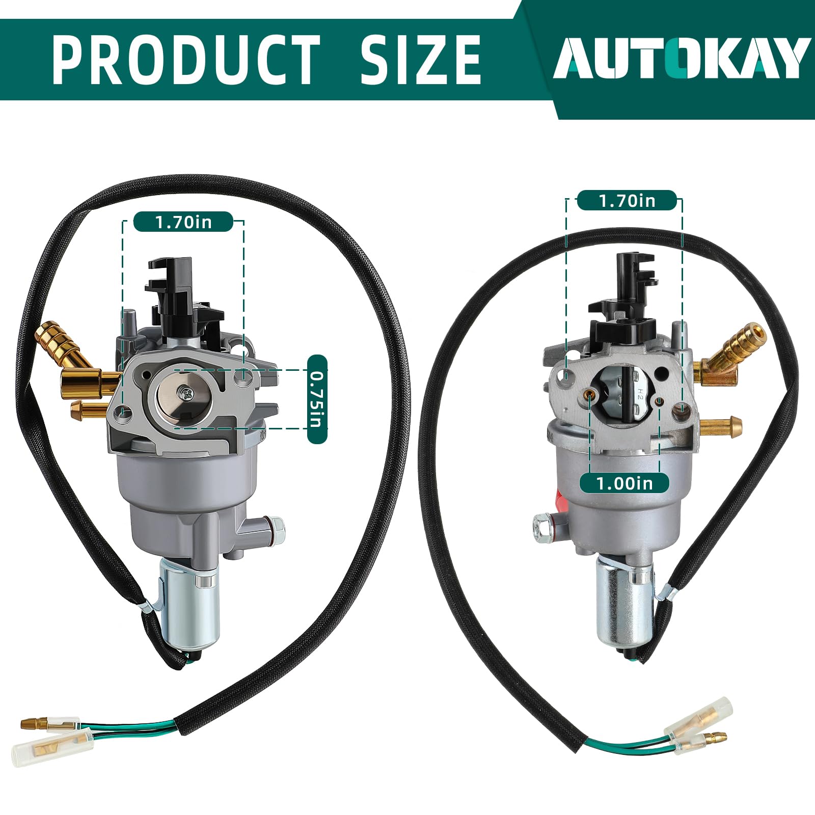 Autokay 76533 Dual Fuel Generator Carburetor Fits For Champion Power Equipment 76533 3800W 3500W 4750 Watt 100307 100397 100401