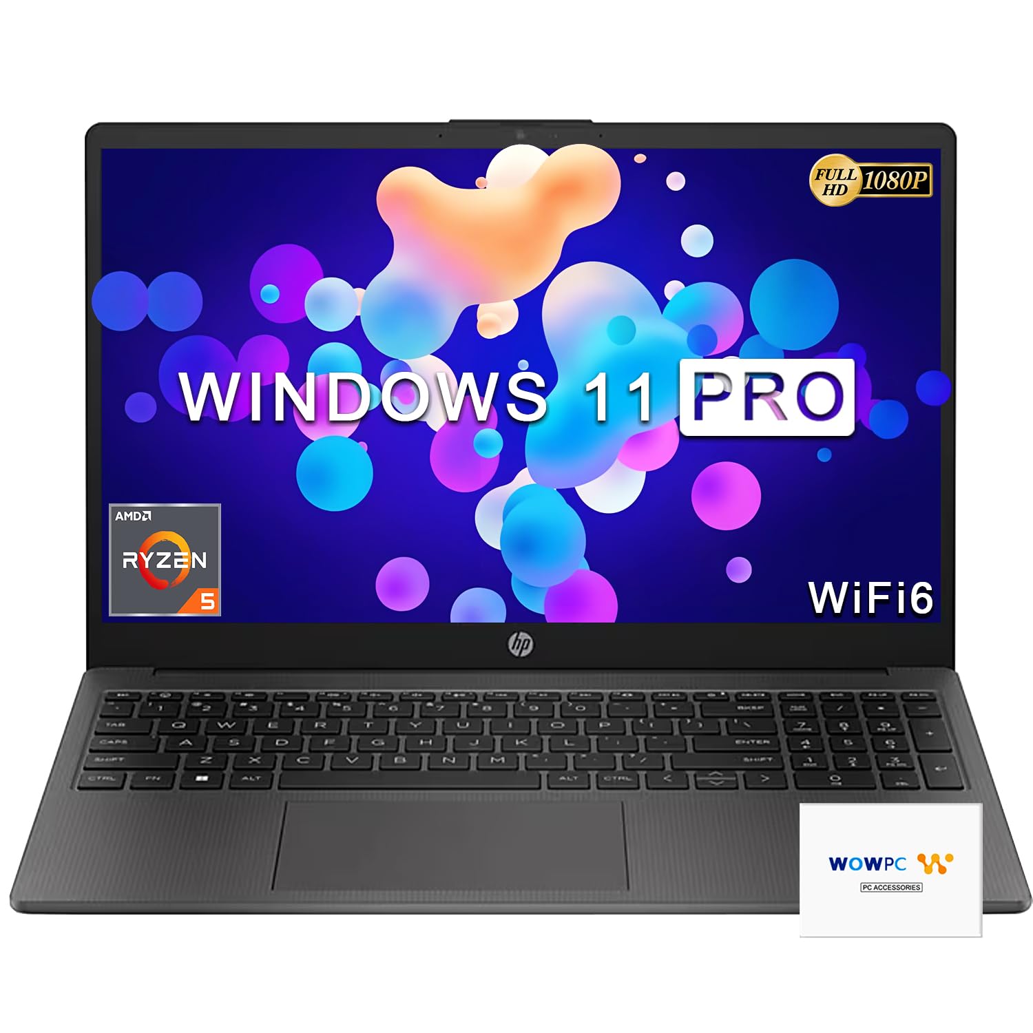 Hp 255 G10 Business Laptop, 16Gb Ram, 512Gb Pcie Ssd, Amd Ryzen 5 7530U Processor (Beats I7-1355U), 15.6'' Fhd Led Display, Wifi