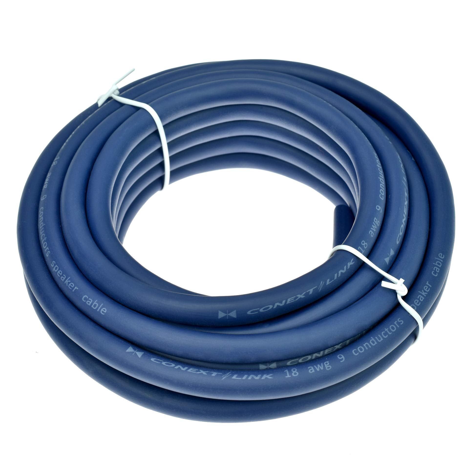 Conext Link Msc918 20 20 Feet 9 Conductors Blue Speed Wire Primary Wire Speaker Cable 18 Awg Gauge Ga 100% Ofc Copper Stranded T