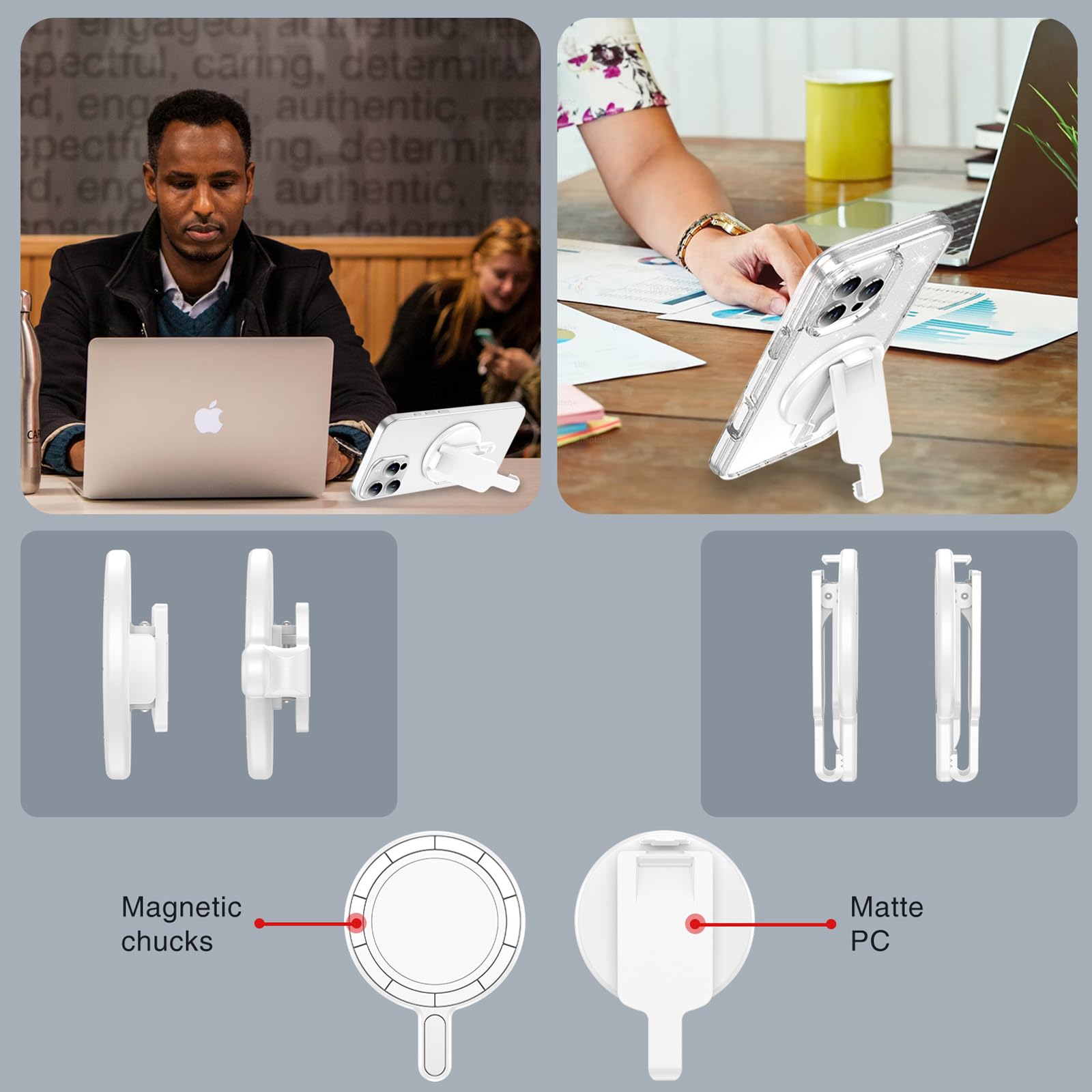 Baisrke Magnetic Belt Clip Phone Holder, Strong Magnetic Waist Clip Compatible With Phone Cases, Portable & Versatile Accessory