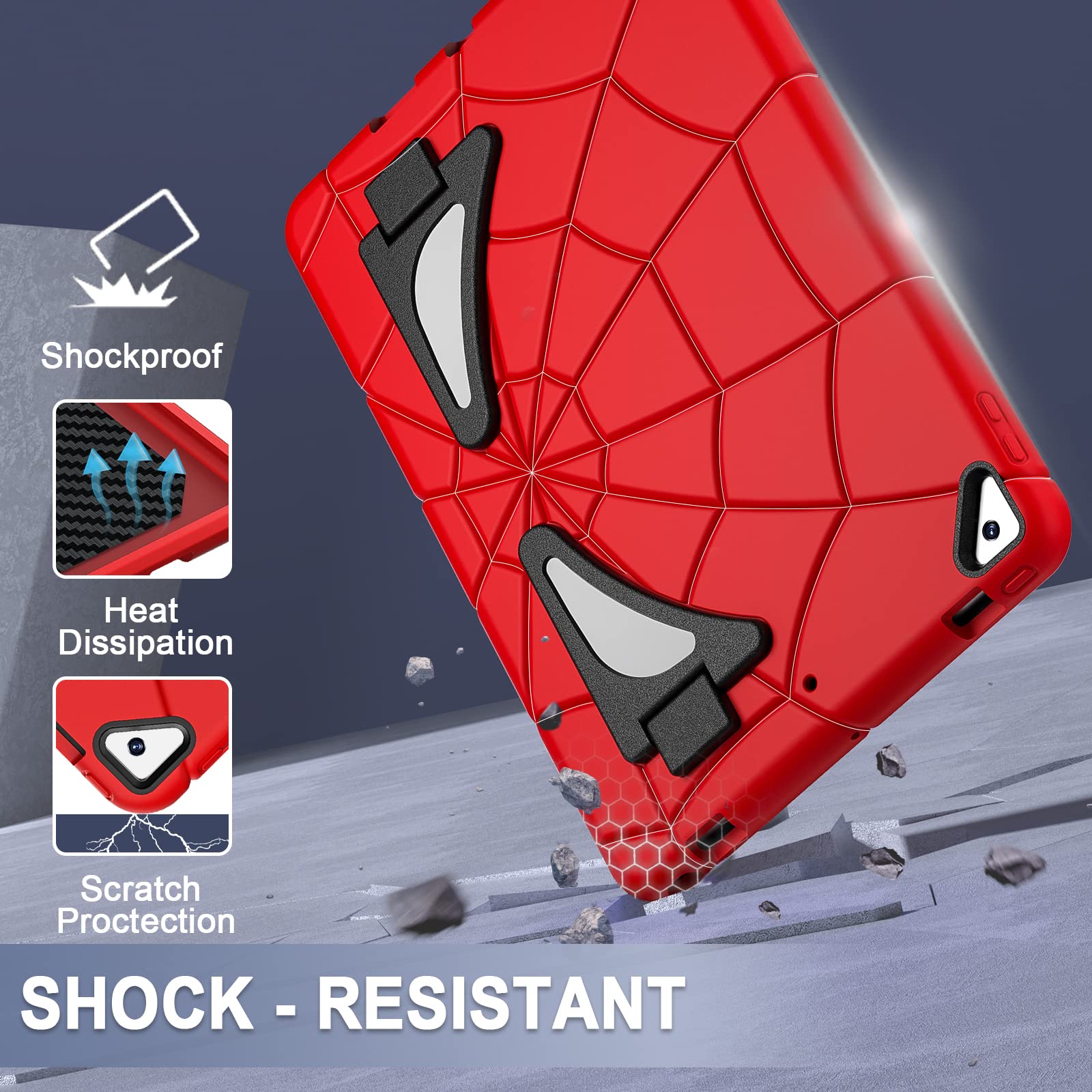 Auizotl Kids Cases For Ipad 9Th Generation, Ipad 8Th / 7Th Generation Case, For Ipad 10.2 Case With Sturdy Kickstands, Heavy Dut