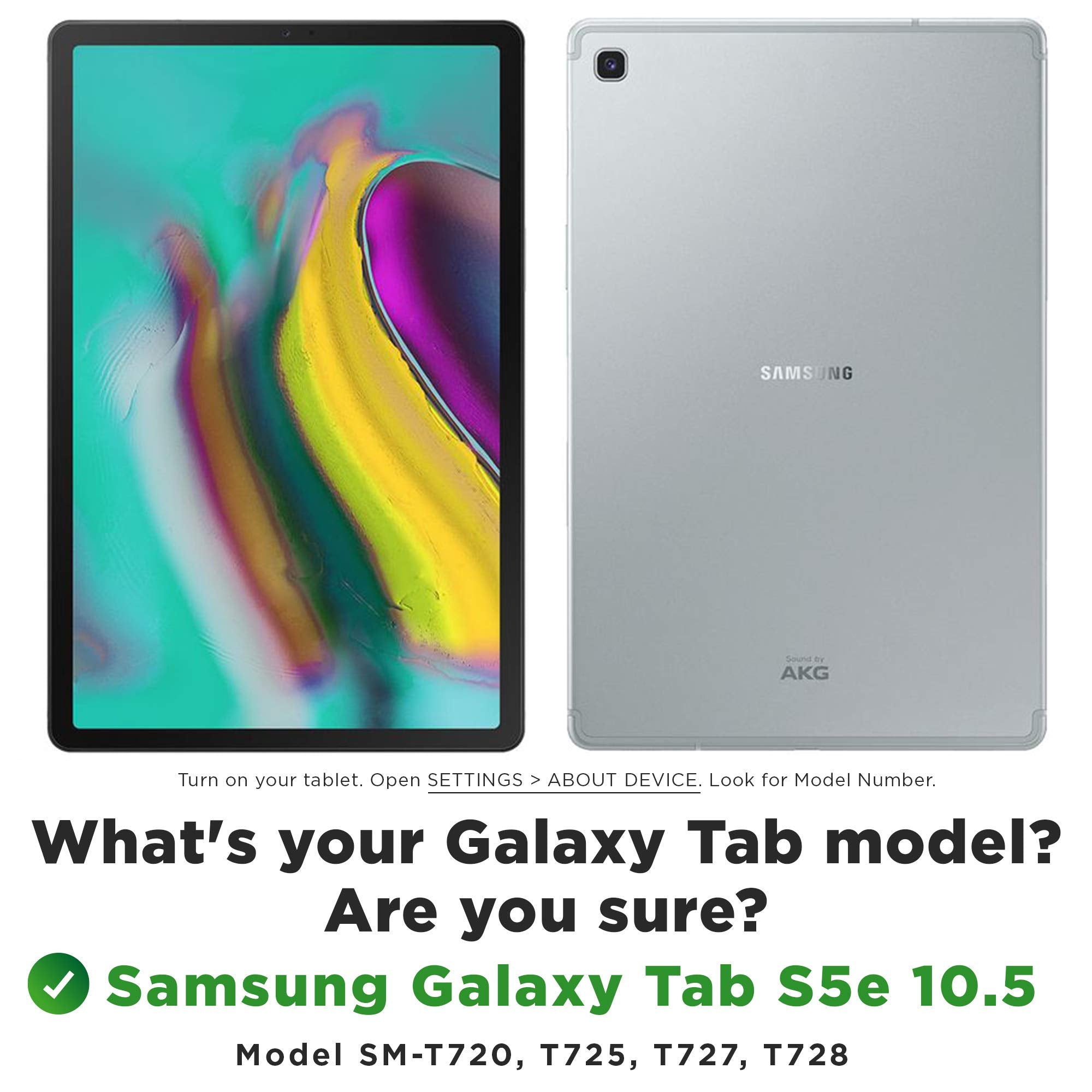 Bam Bino Space Suit [Rugged Kids Case] For Samsung Galaxy Tab S5E 10.5 | Designed In Australia, For Children | Stylus Holder, Sc