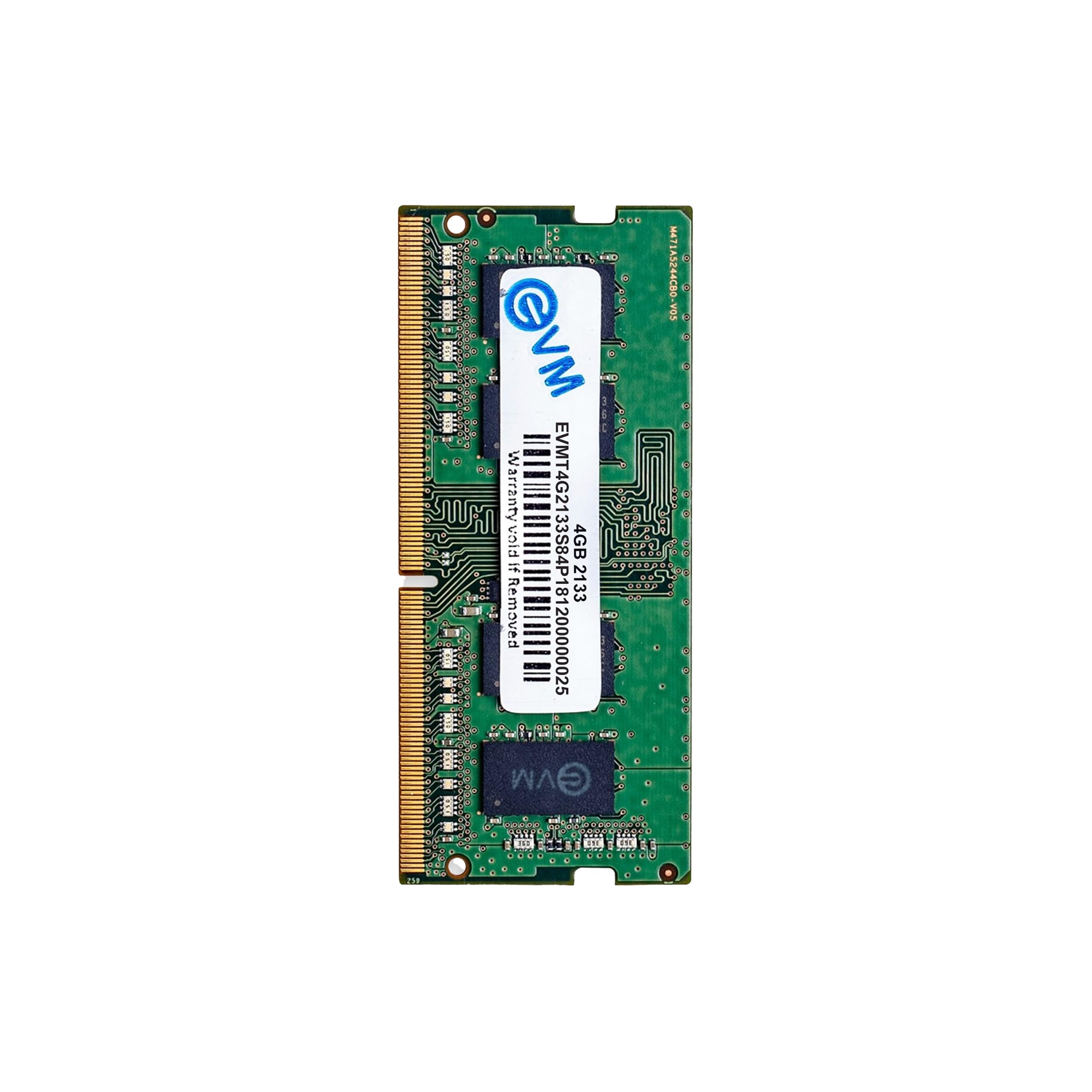 Evm 4Gb Ddr4 Laptop Ram 2133Mhz SoDimm Memory  Enhanced Performance For Multitasking With 10Year Warranty (Evmt4G2133S84P)