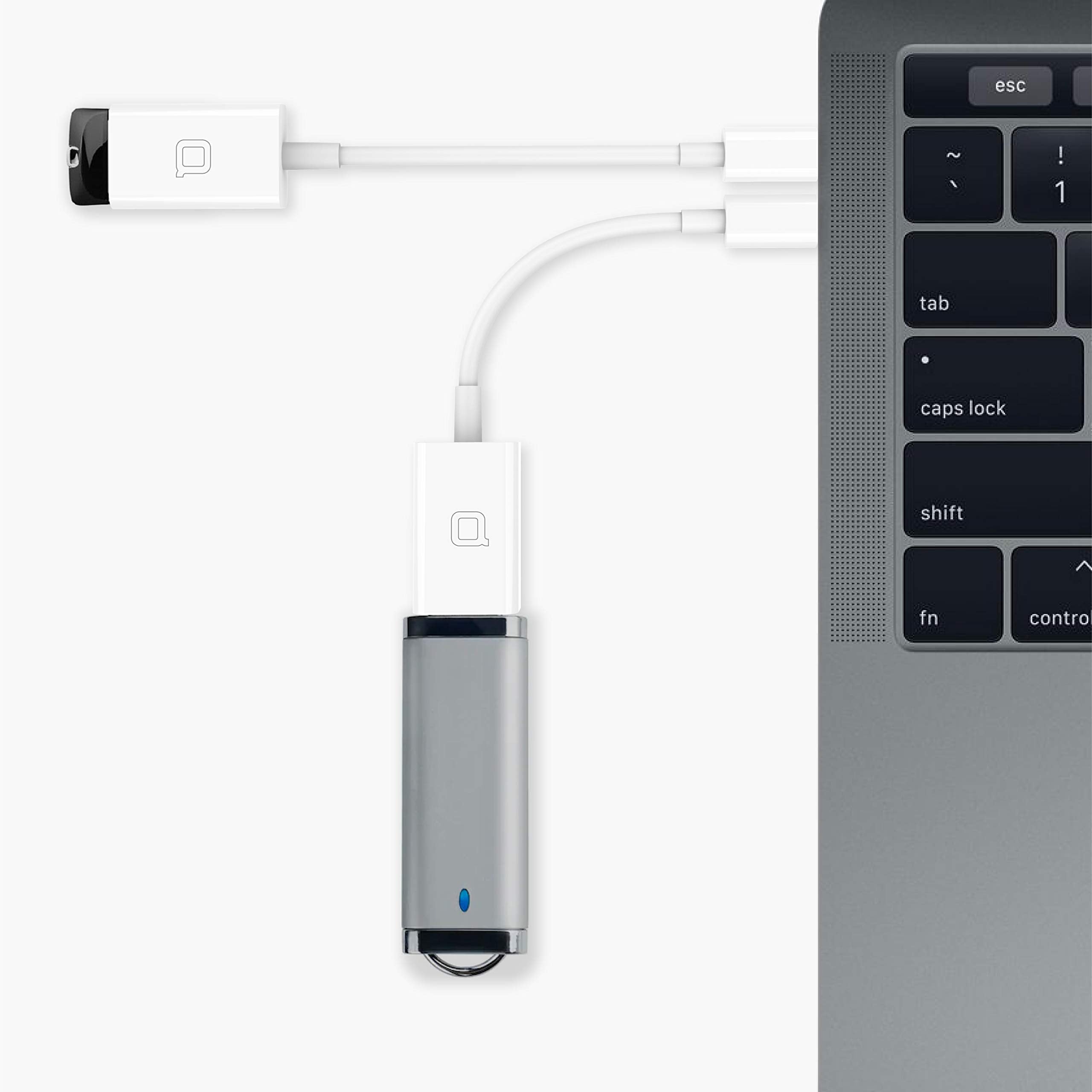 nonda USB C to USB 3.0 SuperSpeed OTG Adapter Thunderbolt 4/3 Compatible White