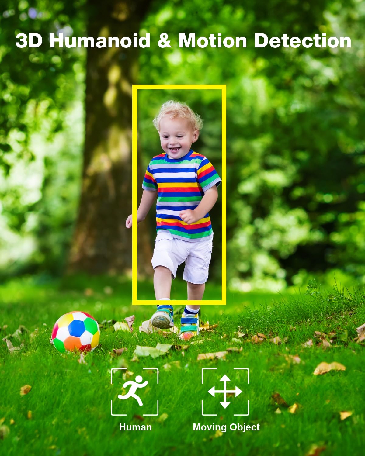 Maezoe Floodlight Camera Wired   Outdoor Smart Security Cameras, 360 Coverage, 3D Motion Detection, 2000 Lumens, 2 Way Audio, 2.