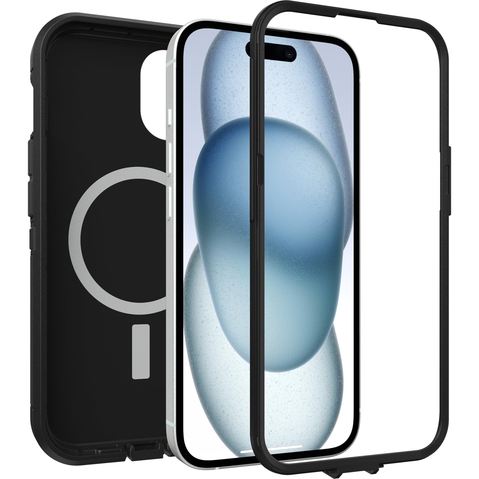 Otterbox Iphone 15, Iphone 14, And Iphone 13 Defender Series Xt Case   Black, Screenless, Rugged, Snaps To Magsafe, Lanyard Atta