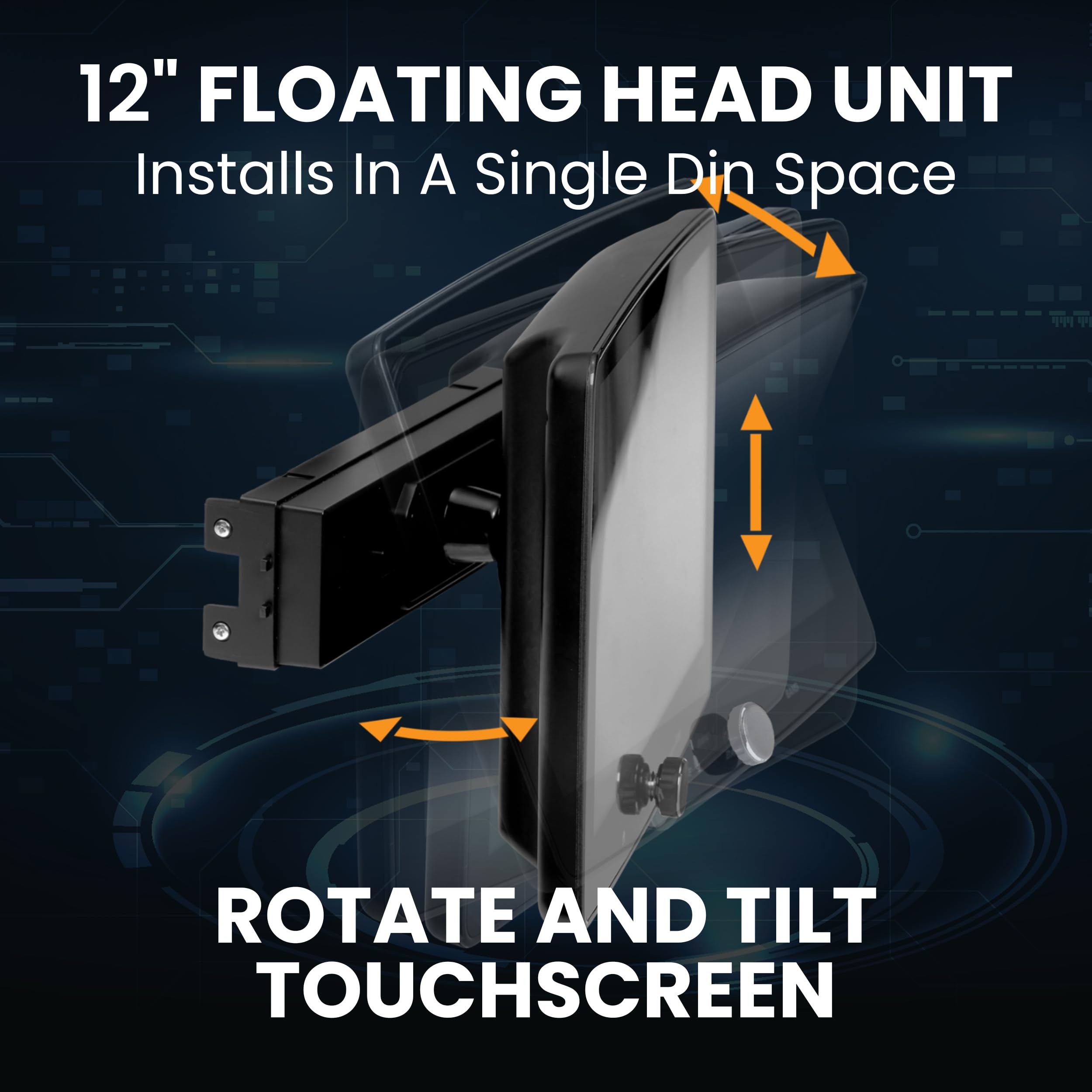 Boss Audio Systems Bcpa12 Single Din Car Stereo - Apple Carplay, Android Auto, 12 Inch Touchscreen, Bluetooth, No Dvd Cd Player,