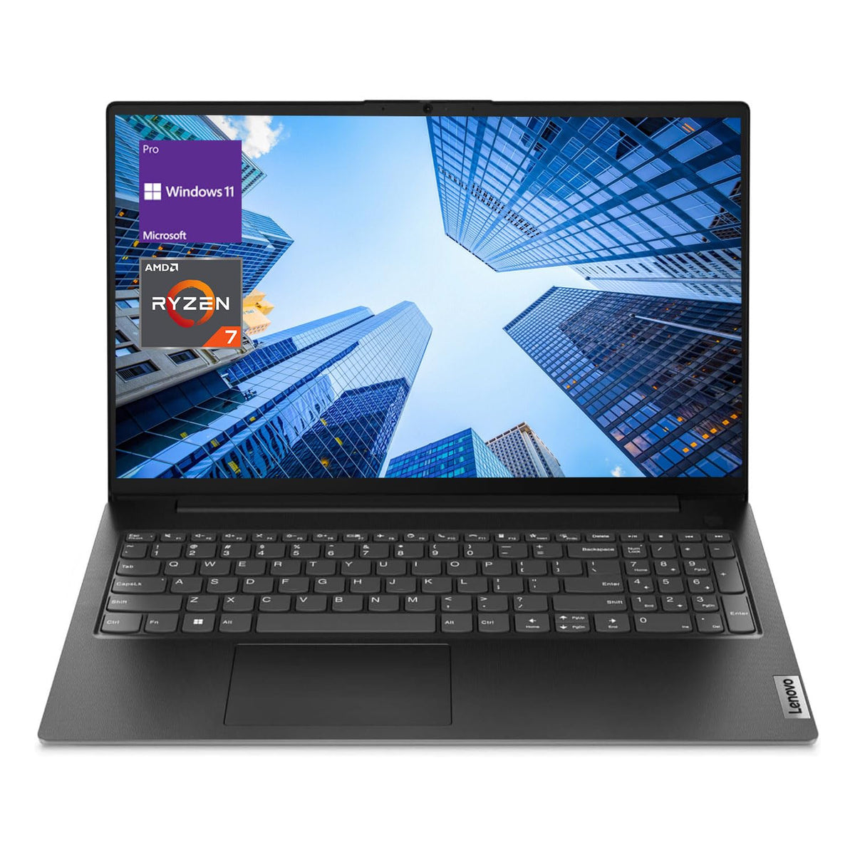 Lenovo V Series V15 Business Laptop, 15.6'' Fhd Display, Amd Ryzen 7 7730U, 16Gb Ram, 512Gb Ssd, Numeric Keypad, Hdmi, Rj45, Web