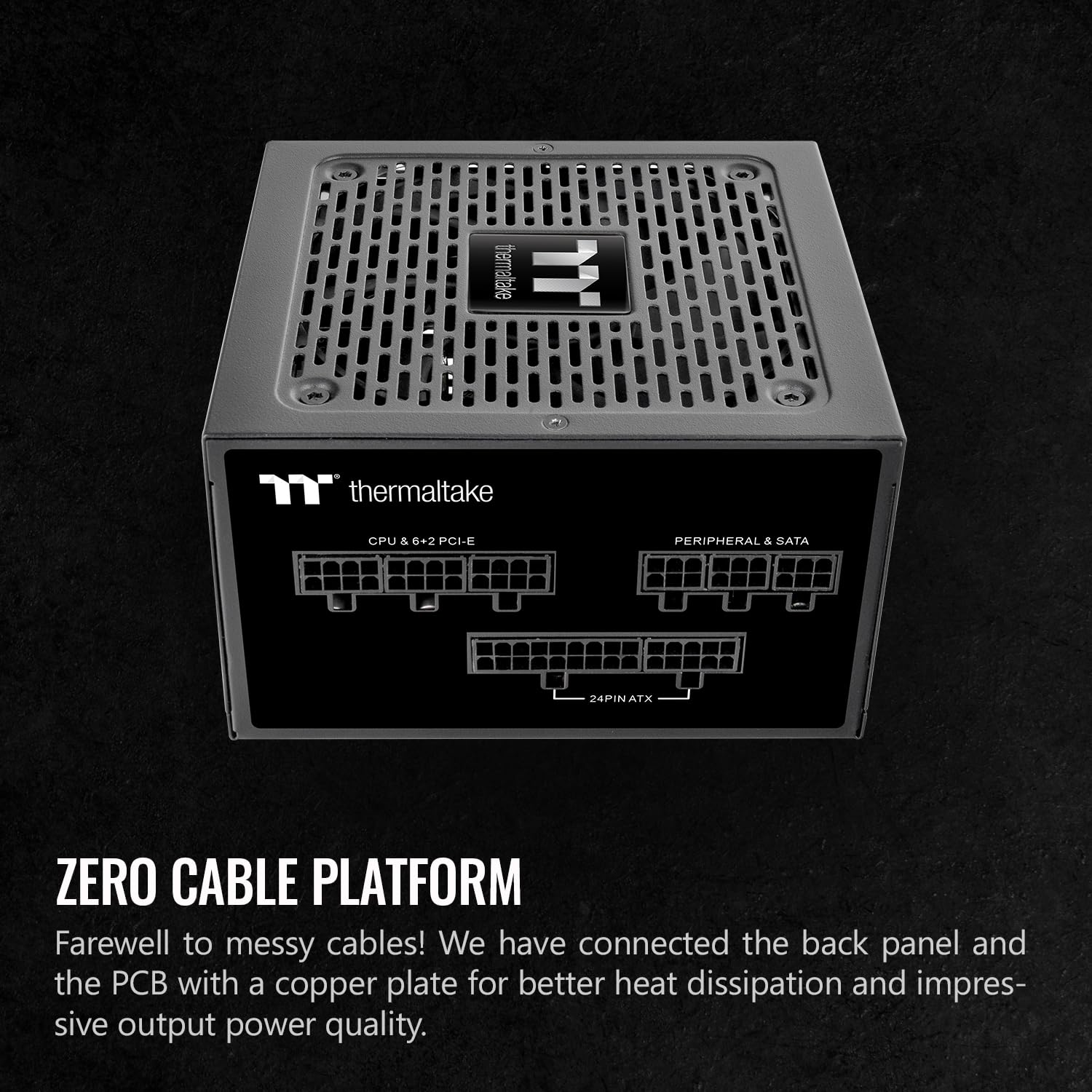 Thermaltake Gf1 (2024) Fully Modular Atx 750W Power Supply - 80 Plus Gold - Ultra Quiet - Zero Rpm, Ps-Tpd-0750Fnfagu-P