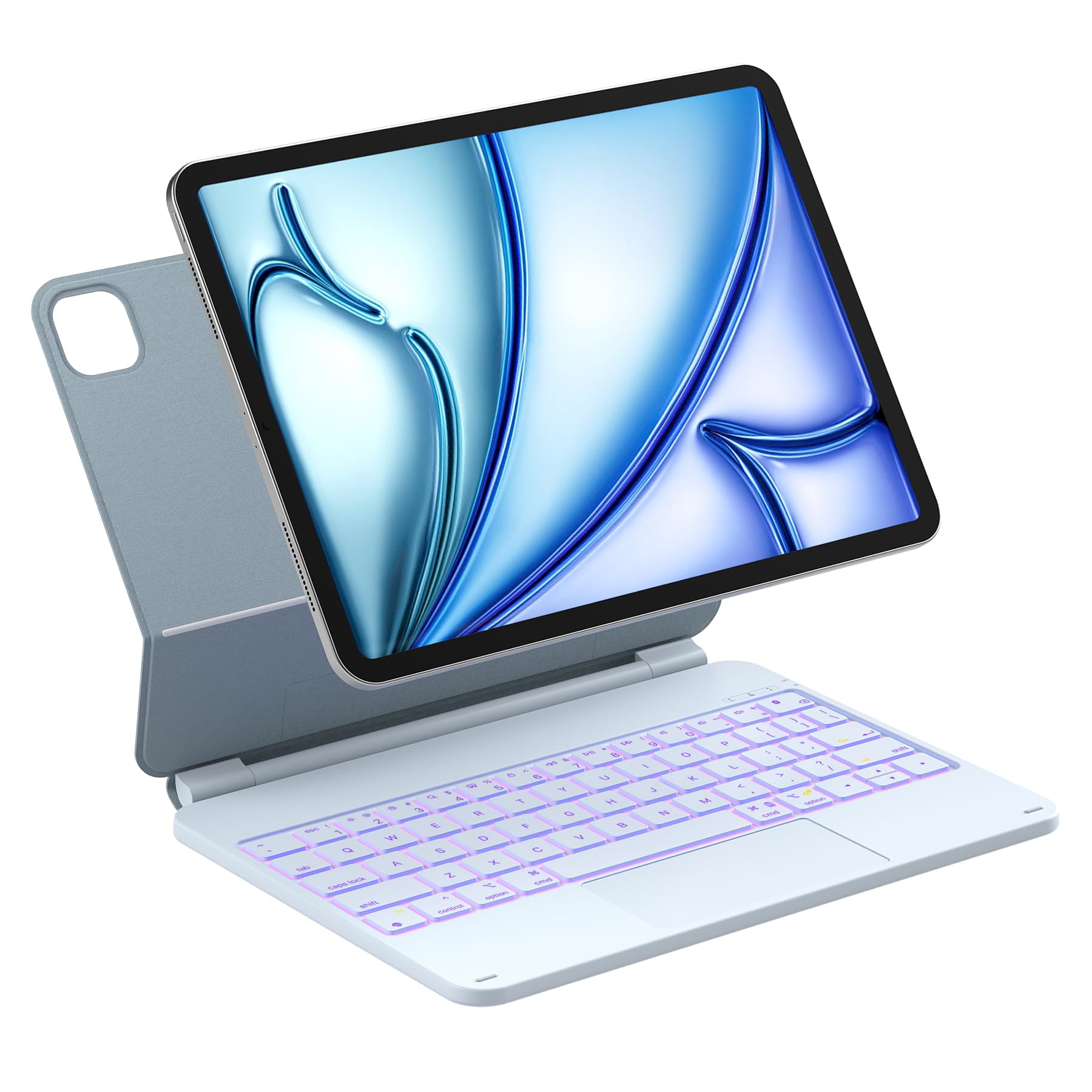 Inateck Magnetic Keyboard Case for Air 11 inch (M4 2026/2025 M3/2024 M2), Easy-Set for Air 6/5/4 Gen, iPad Pro 11 inch 4/3/2/1 G